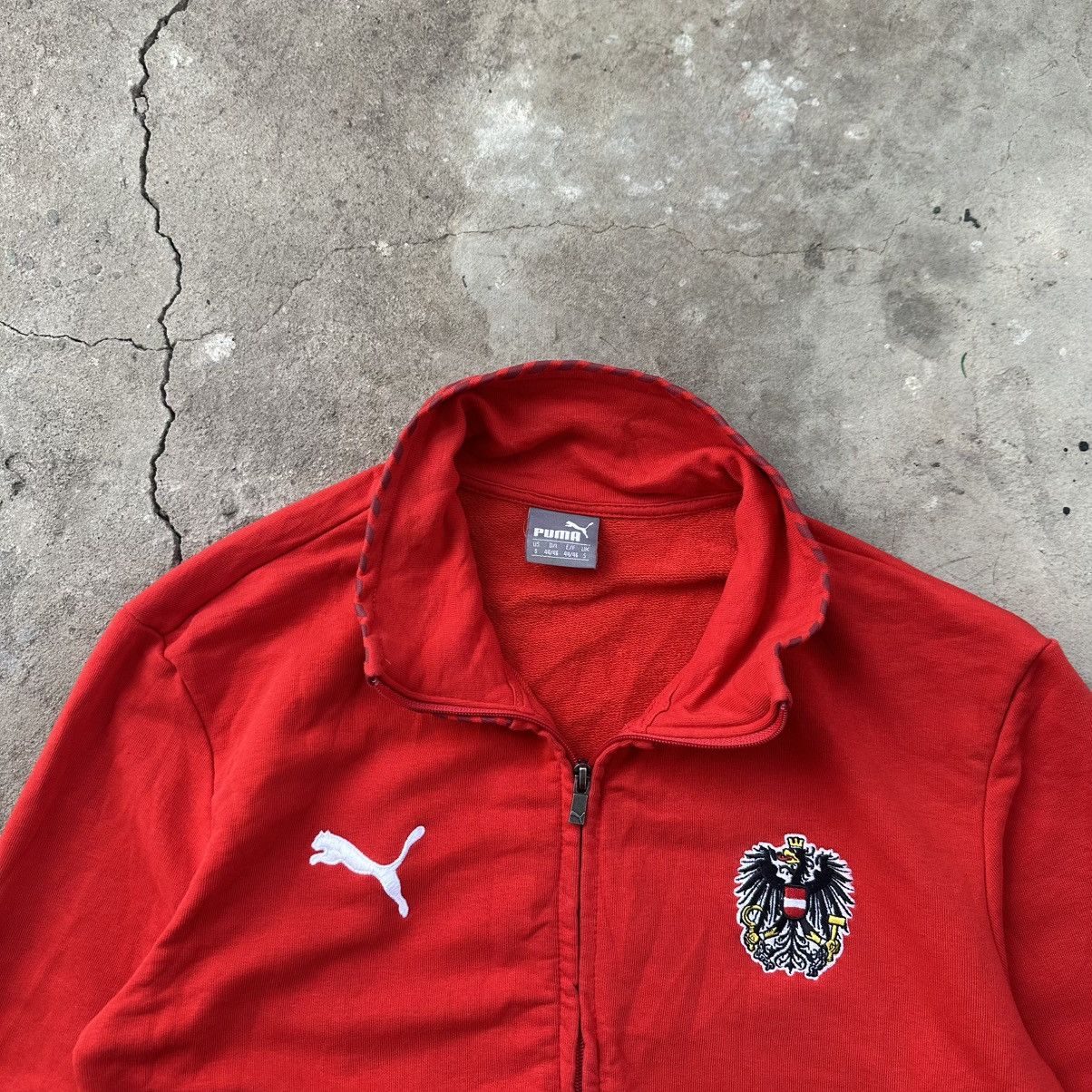 Puma × Vintage Austria y2k Puma football zip up sport jacket Size US S / EU 44-46 / 1 - 3 Thumbnail