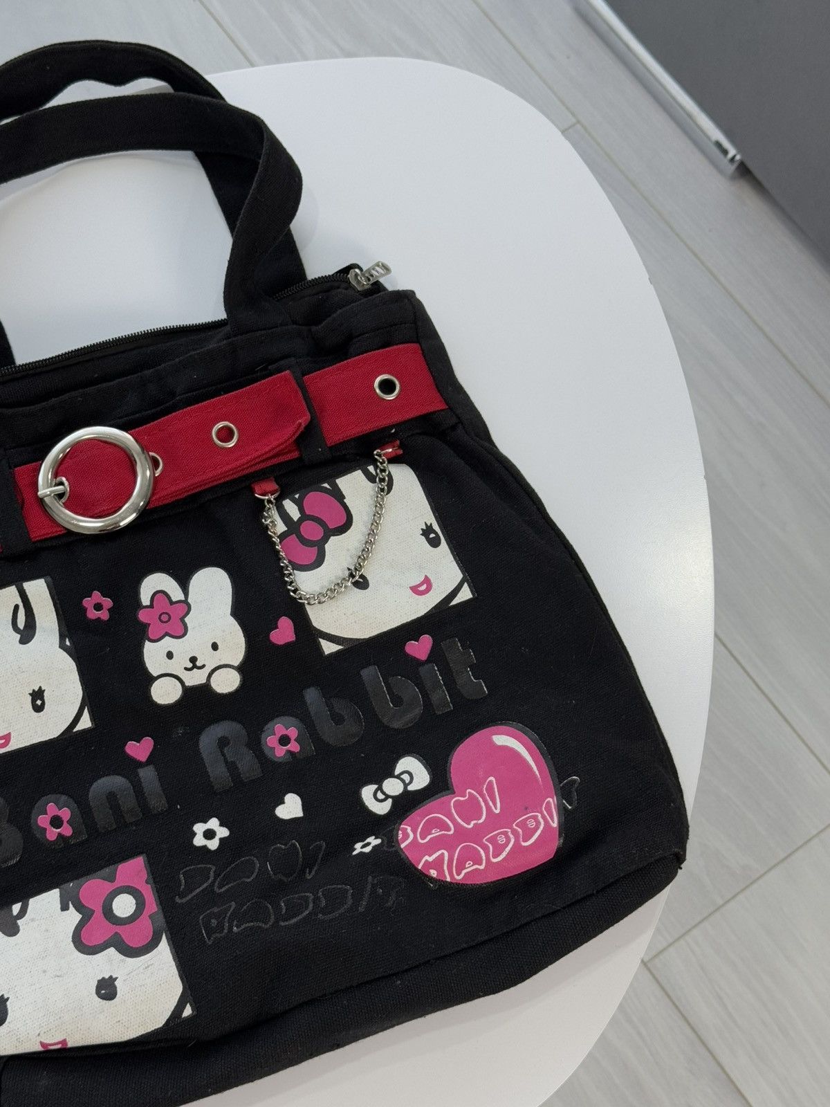 Hysteric Glamour Y2K Hello Kitty Crazy Opium Goth Glam Handle Bag Size ONE SIZE - 4 Thumbnail