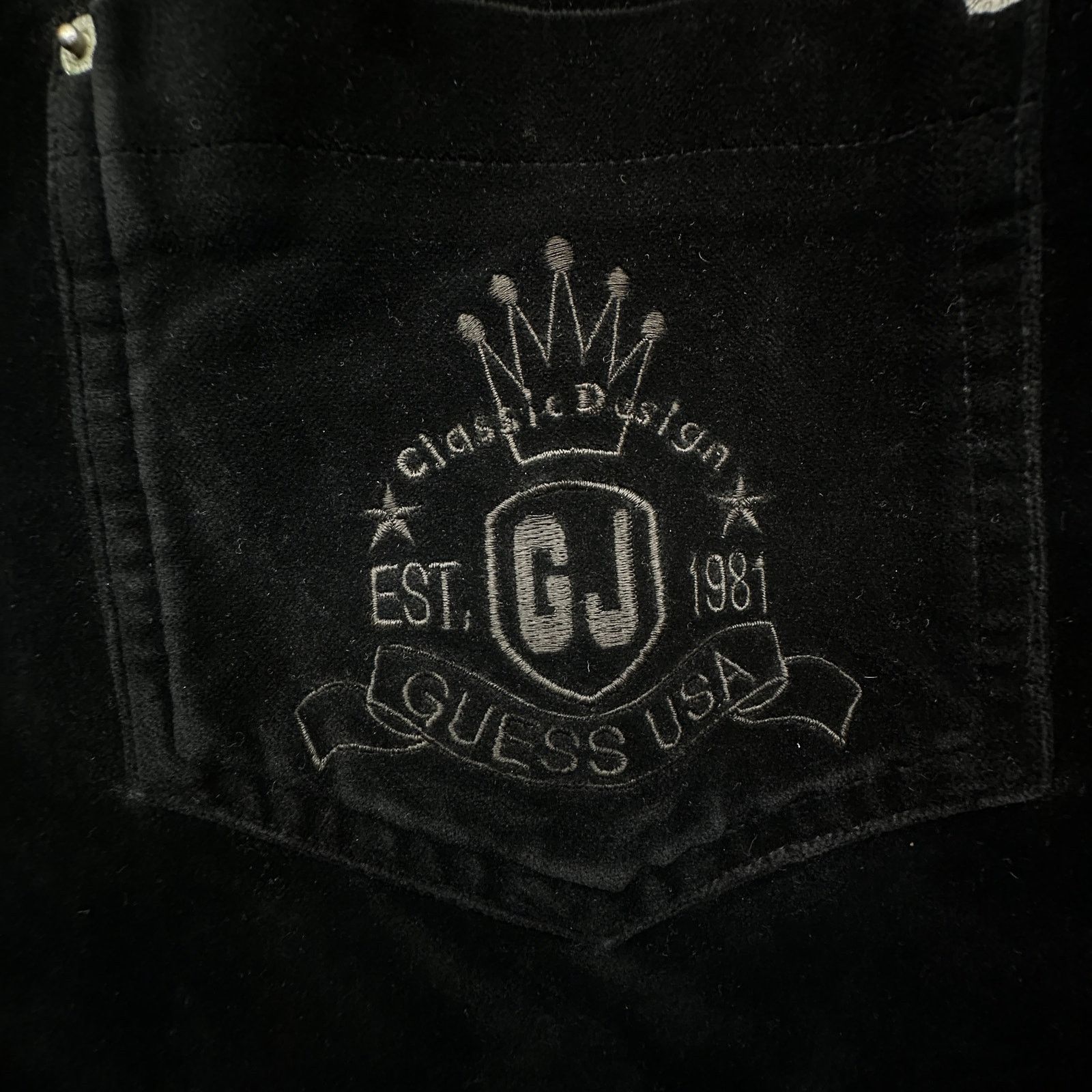 Guess VTG 90s Guess USA Velour Full Zip Jacket Men XL Velvet Size US XL / EU 56 / 4 - 9 Thumbnail