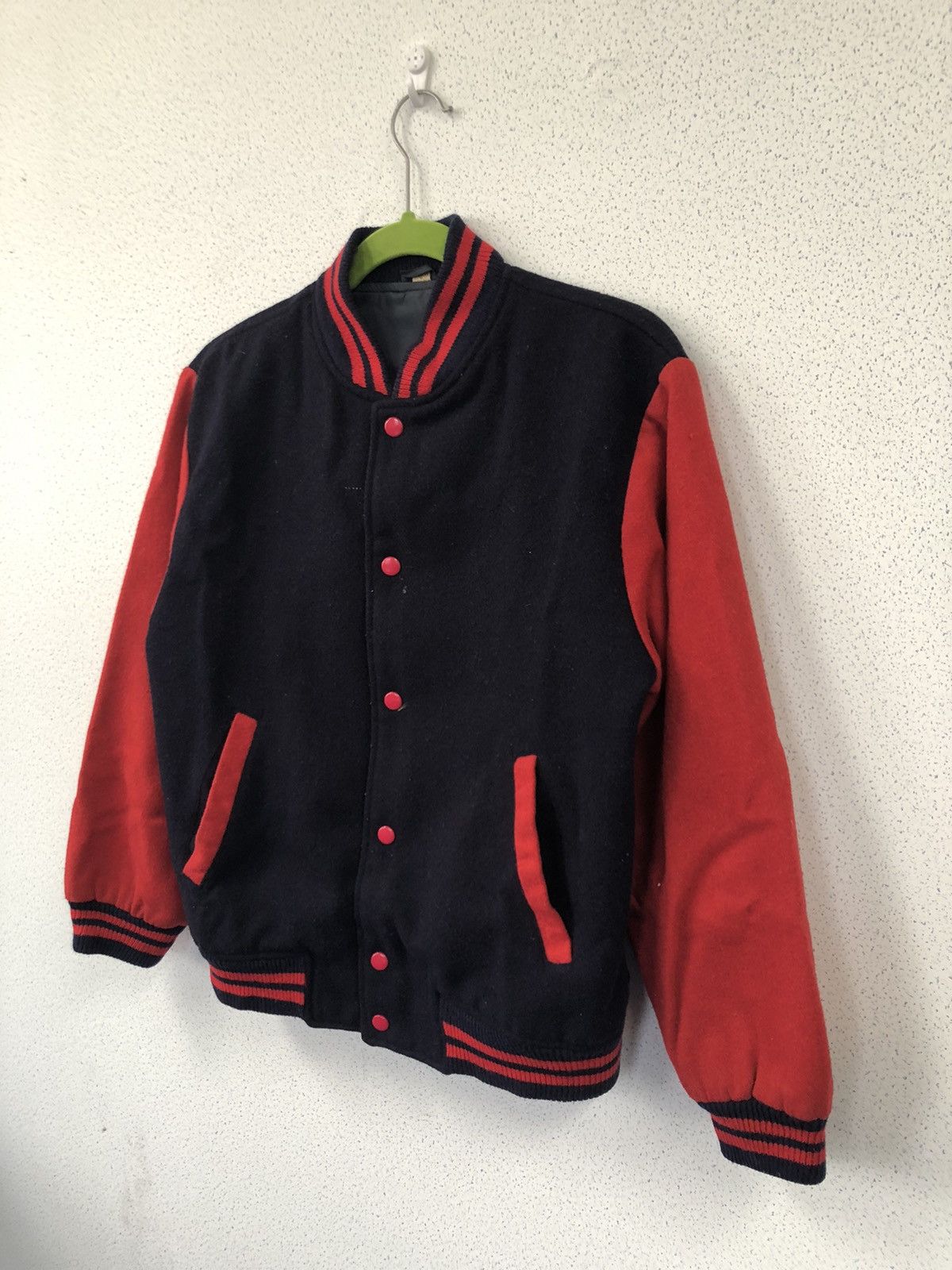 Japanese Brand Vintage Black Red Varsity Jacket Size US M / EU 48-50 / 2 - 2 Thumbnail