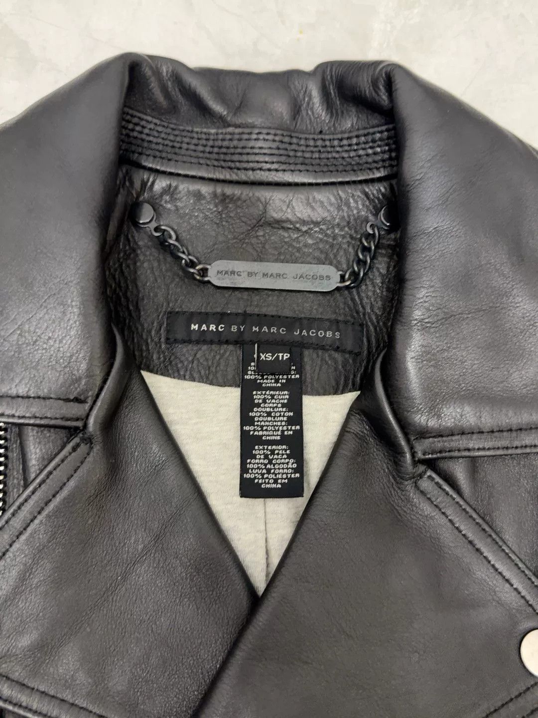 Marc by Marc Jacobs marc by marc jacobs men's biker leather jacket Size US XS / EU 42 / 0 - 3 Thumbnail