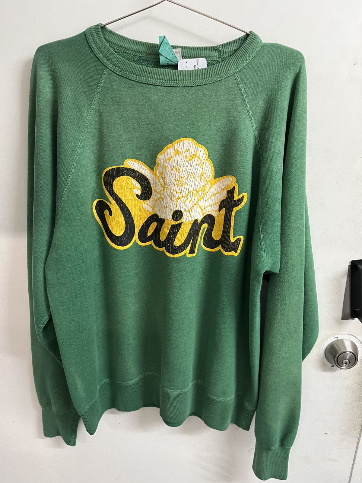 Saint Michael Saint Michael Angel Crewneck Green Size US L / EU 52-54 / 3 - 1 Thumbnail