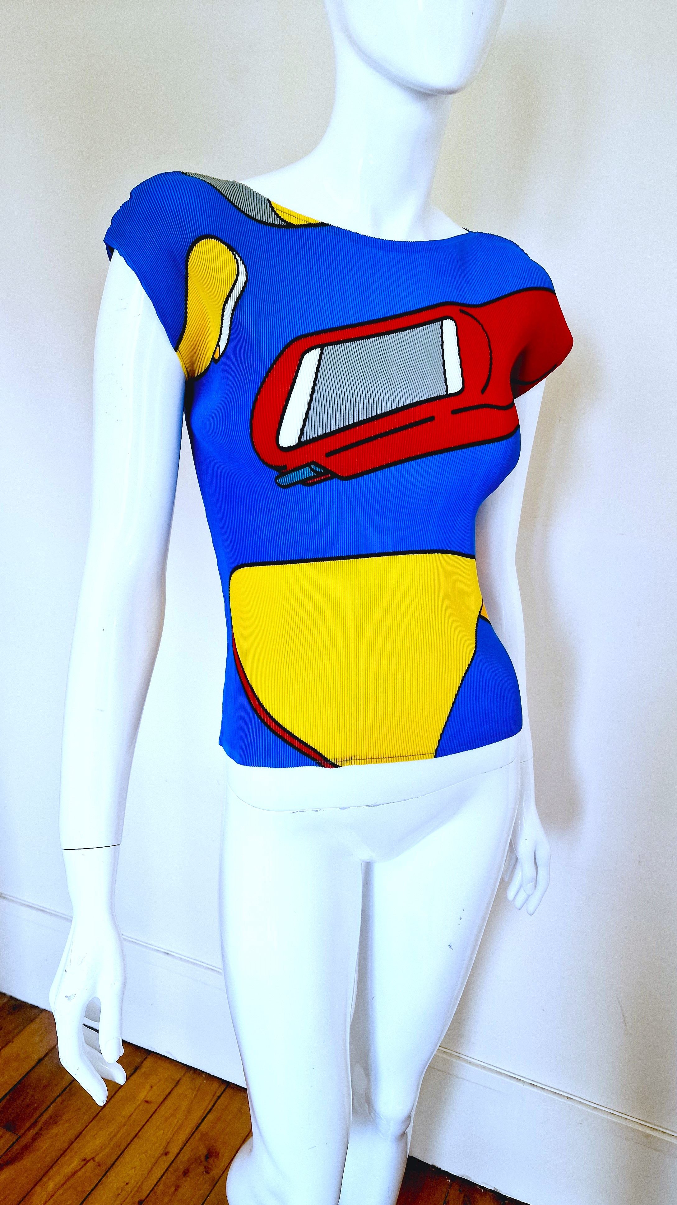 Pleats Please Issey Miyake Issey Miyake Cauliflower Pleats Please Pleated Pop Art Top Size M / US 6-8 / IT 42-44 - 1 Thumbnail