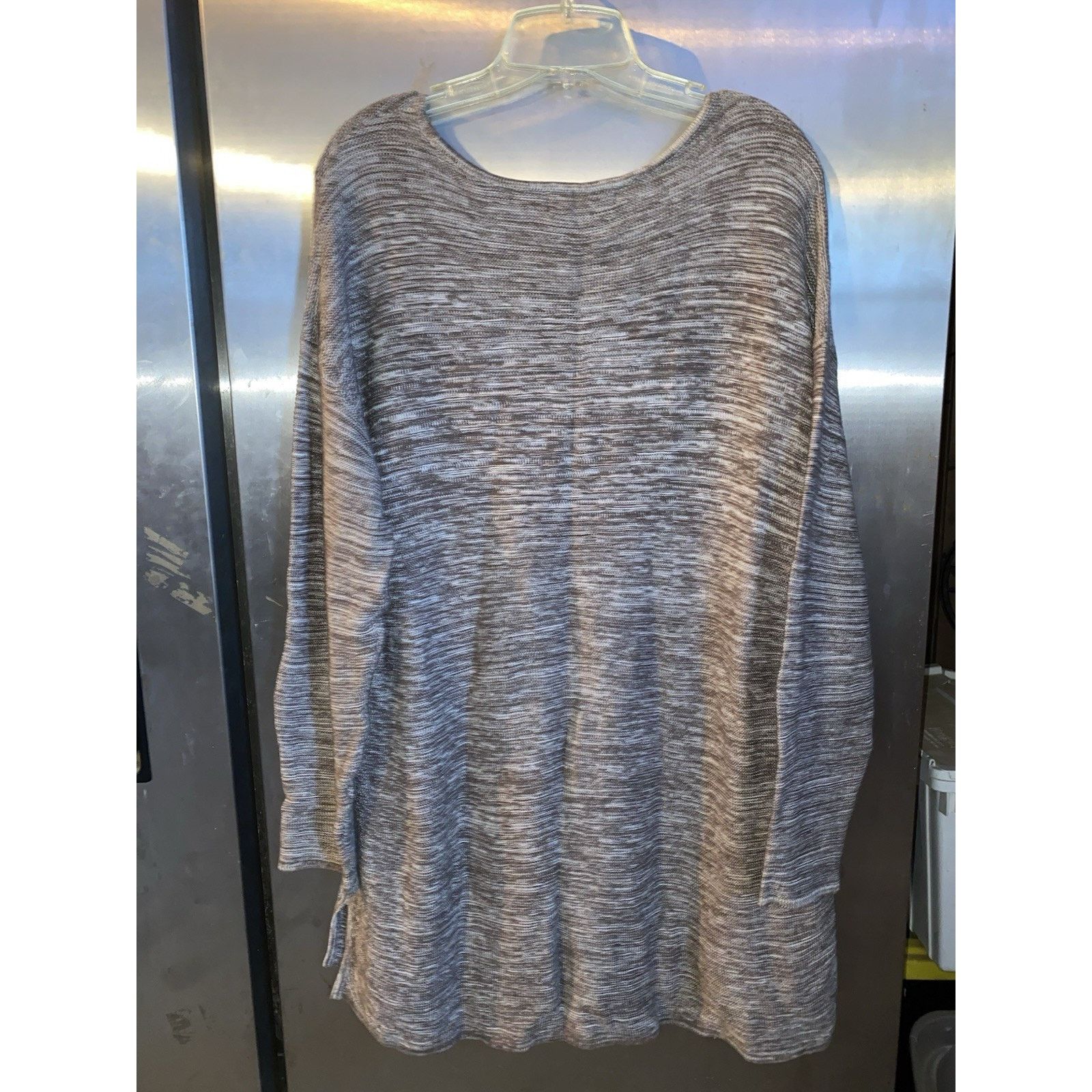 Ellen Tracy Ellen Tracy Sweater Grey/Brown Melange Knit XXL Size XXL / US 16-18 / IT 52-54 - 5 Thumbnail