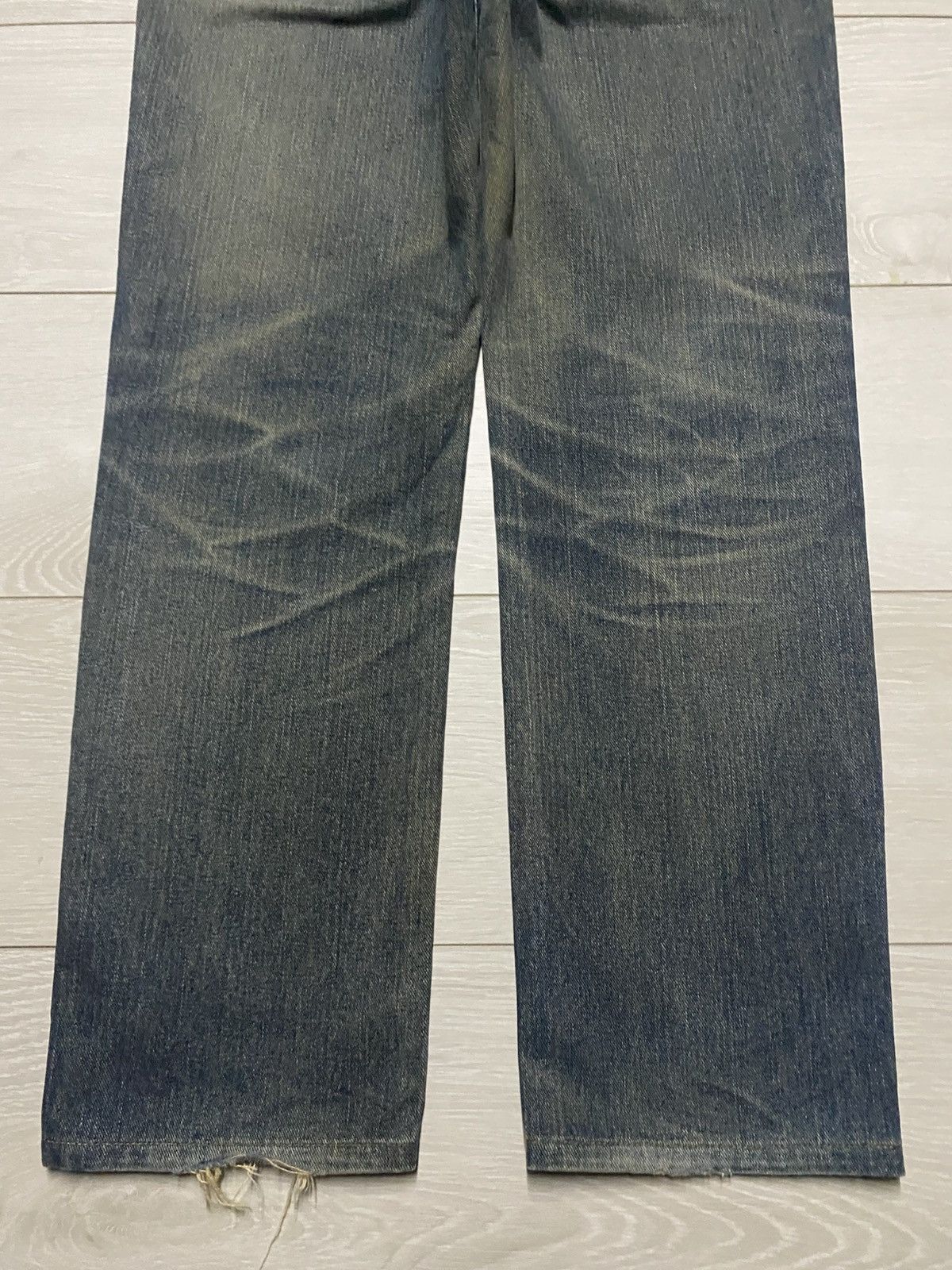 Japanese Brand Vintage Edwin 403 Revers Faded Loose Jeans Size US 32 / EU 48 - 6 Thumbnail