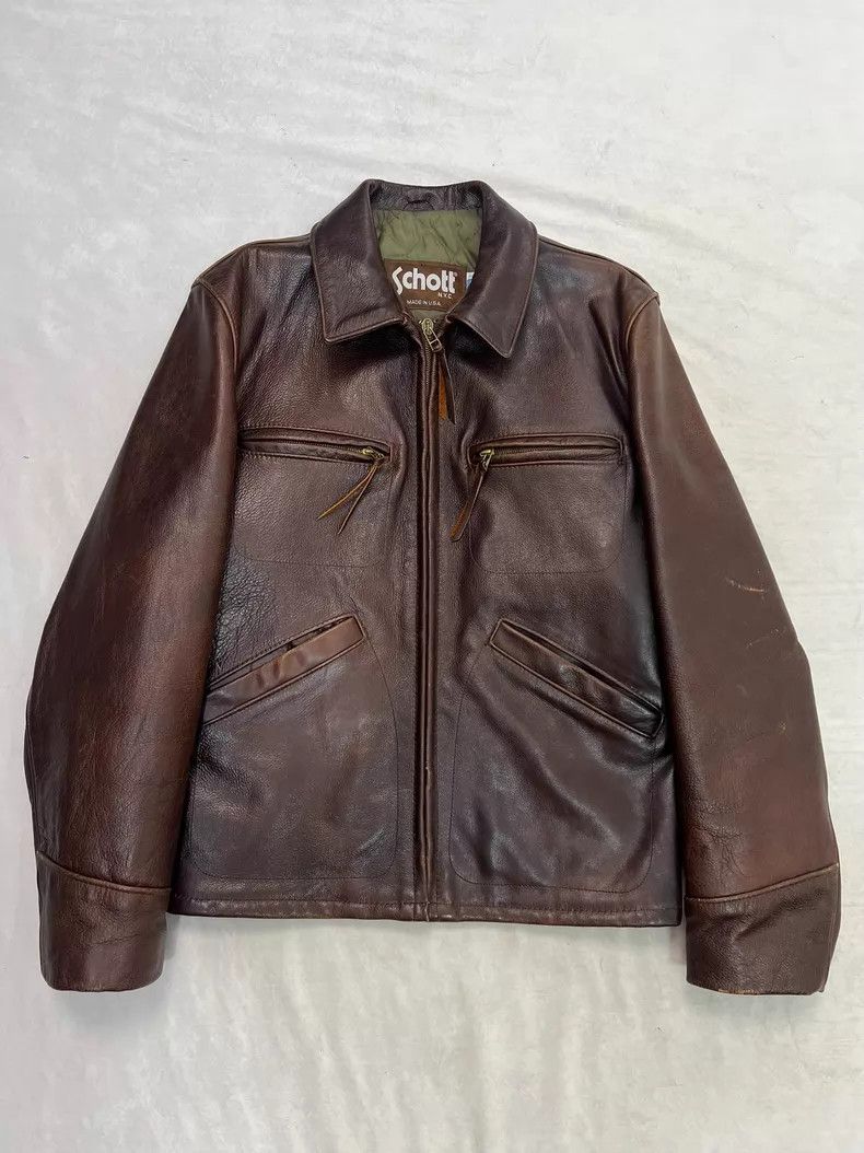 Schott Schott Men's leather jackets Size US XS / EU 42 / 0 - 1 Thumbnail