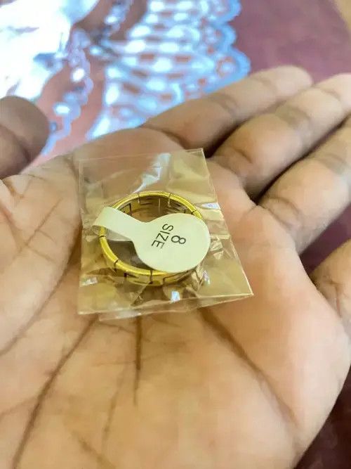 Other Gold Color Geometry Line Ring Size ONE SIZE - 1 Thumbnail