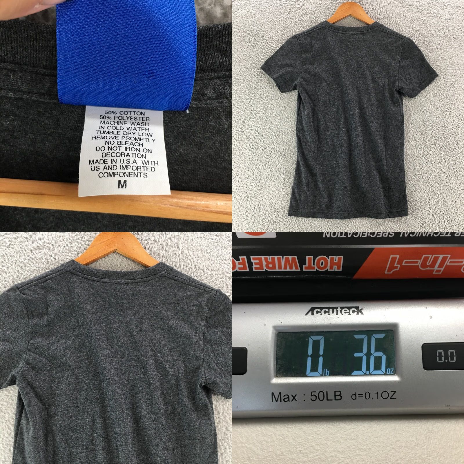 Vintage Raygun Graphic Tee Tshirt Womens Medium Grey Short Sleeve The Midwest Map Shirt Womens M Gray Classic Casual Tee Size M / US 6-8 / IT 42-44 - 8 Thumbnail