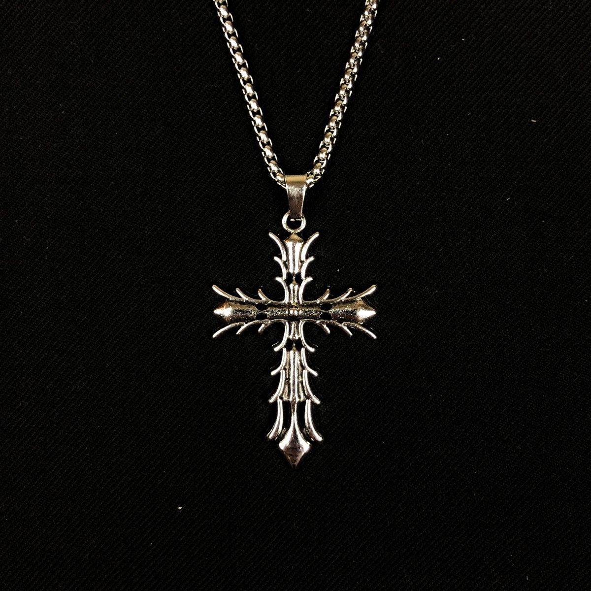 Jewelry Vamp Cross Necklace Punk Opium Chain Size ONE SIZE - 3 Thumbnail