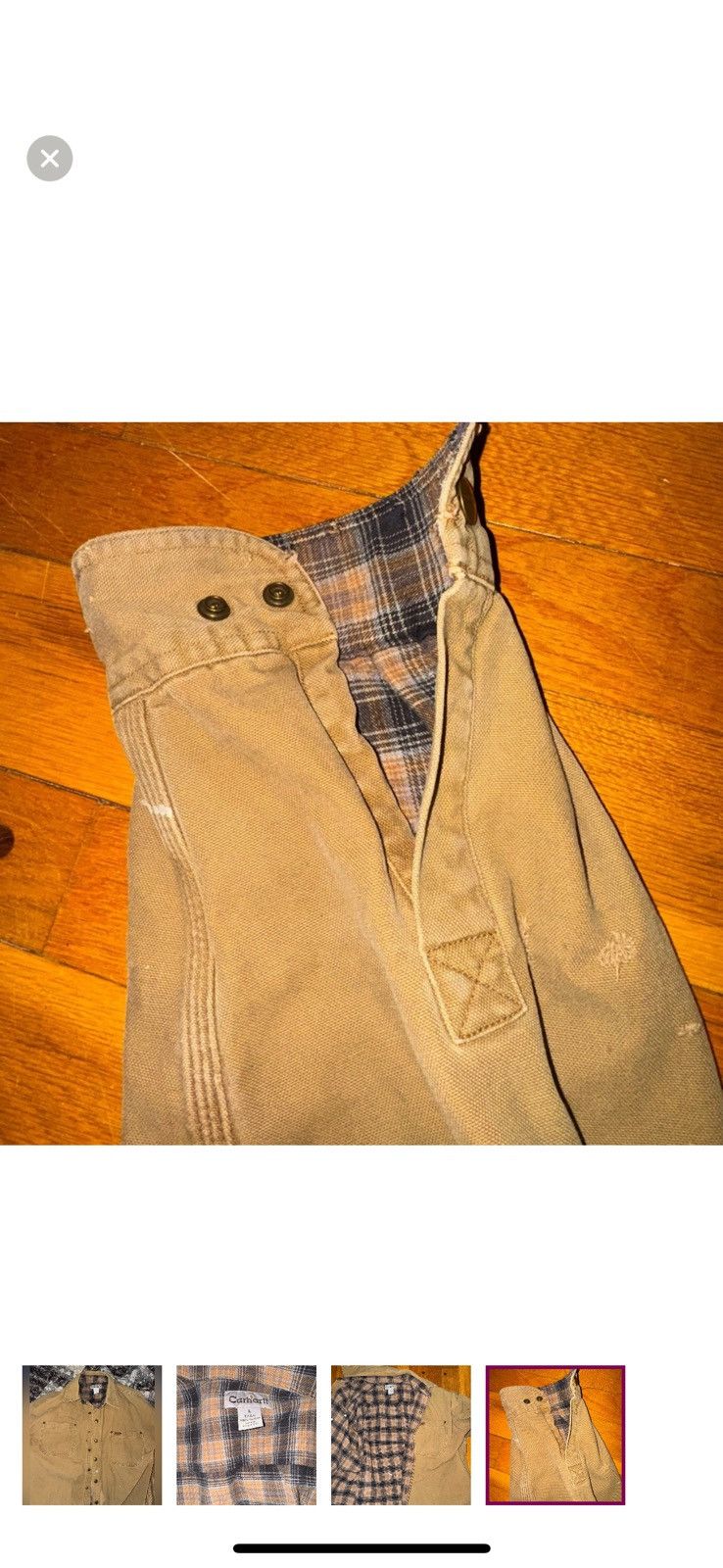 Carhartt × Vintage Carhartt Flannel Jacket Size US L / EU 52-54 / 3 - 4 Thumbnail