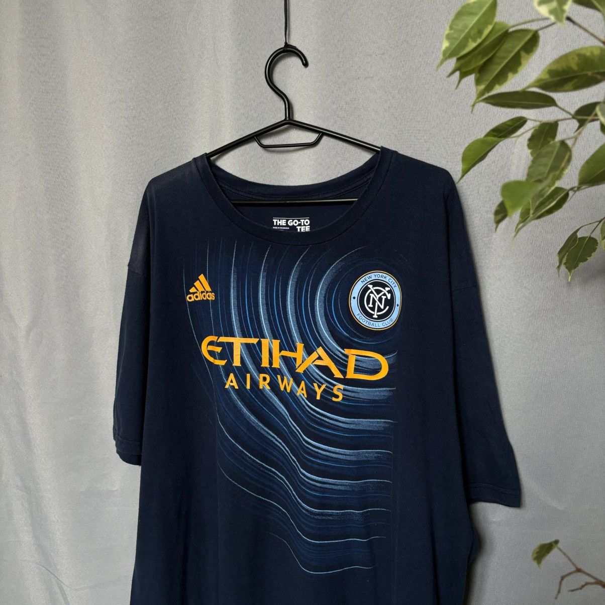 Adidas Adidas Manchester City FC Pirlo 21 blue xxl cotton t-shirt Size US XXL / EU 58 / 5 - 8 Thumbnail
