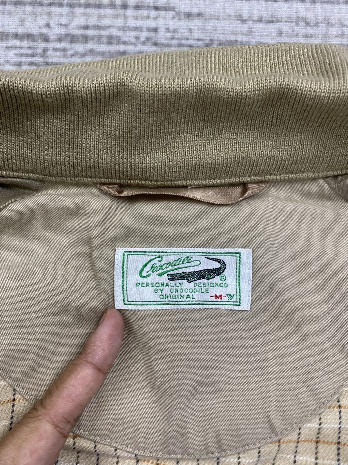 Designer × Japanese Brand × Vintage Vintage Crocodile Rare Casual Zipper Cotton Jacket Size US L / EU 52-54 / 3 - 10 Thumbnail