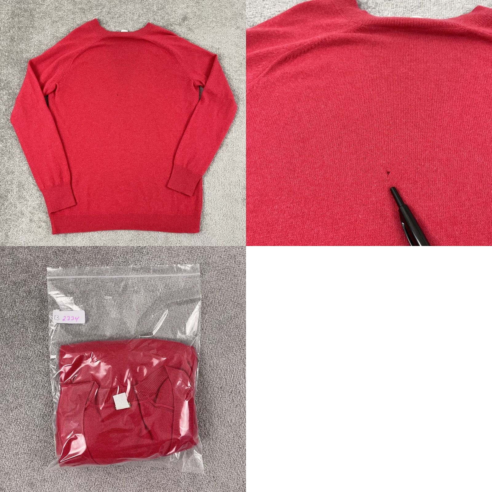 J.Crew VINTAGE J.CREW Sweater Men's Medium Pullover Knit Cashmere Red 100% V-Neck Classic Casual Size US M / EU 48-50 / 2 - 8 Thumbnail