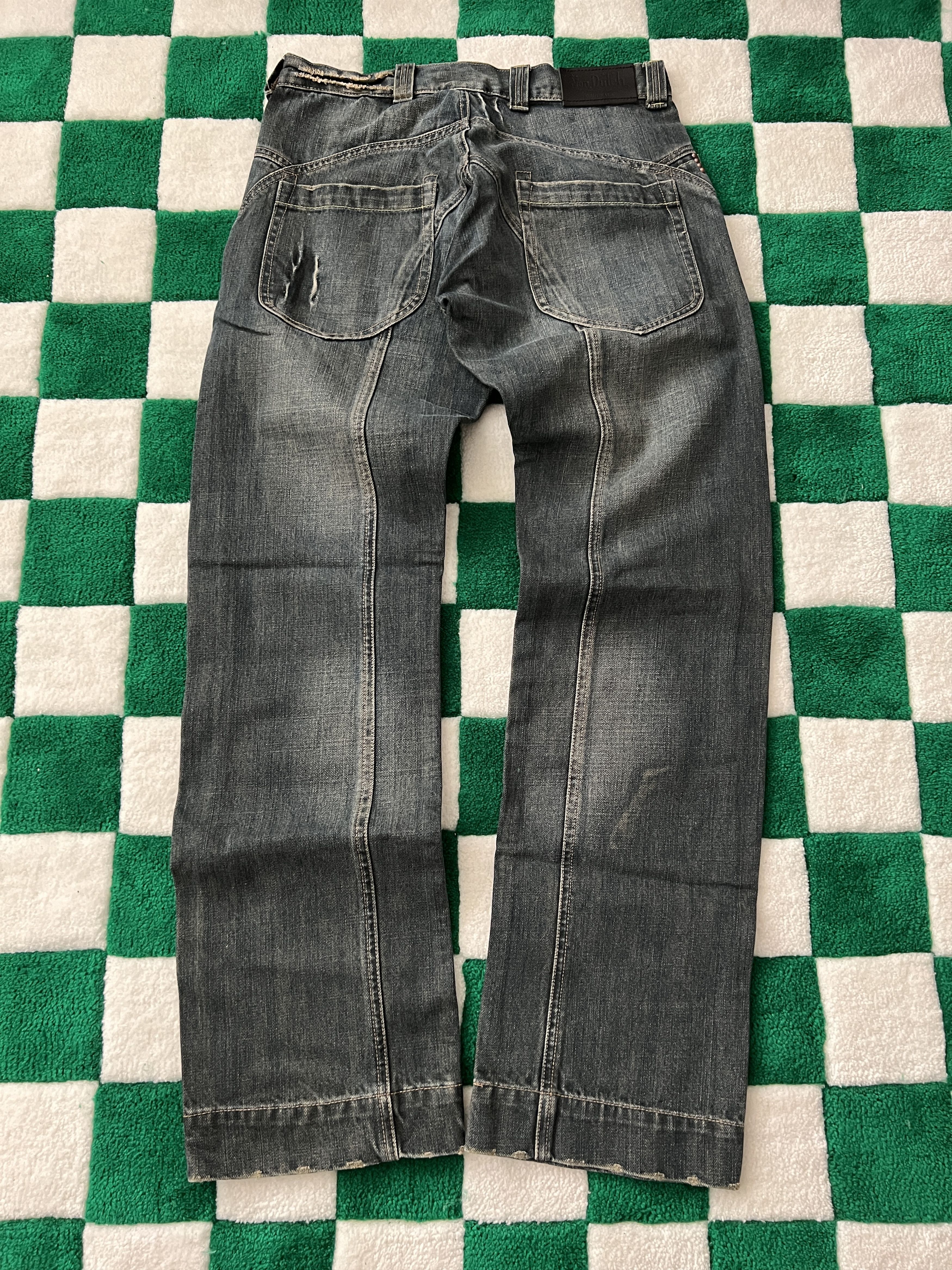 image of New Von Dutch Y2K Style Denim Jeans, Men's (Size 30)