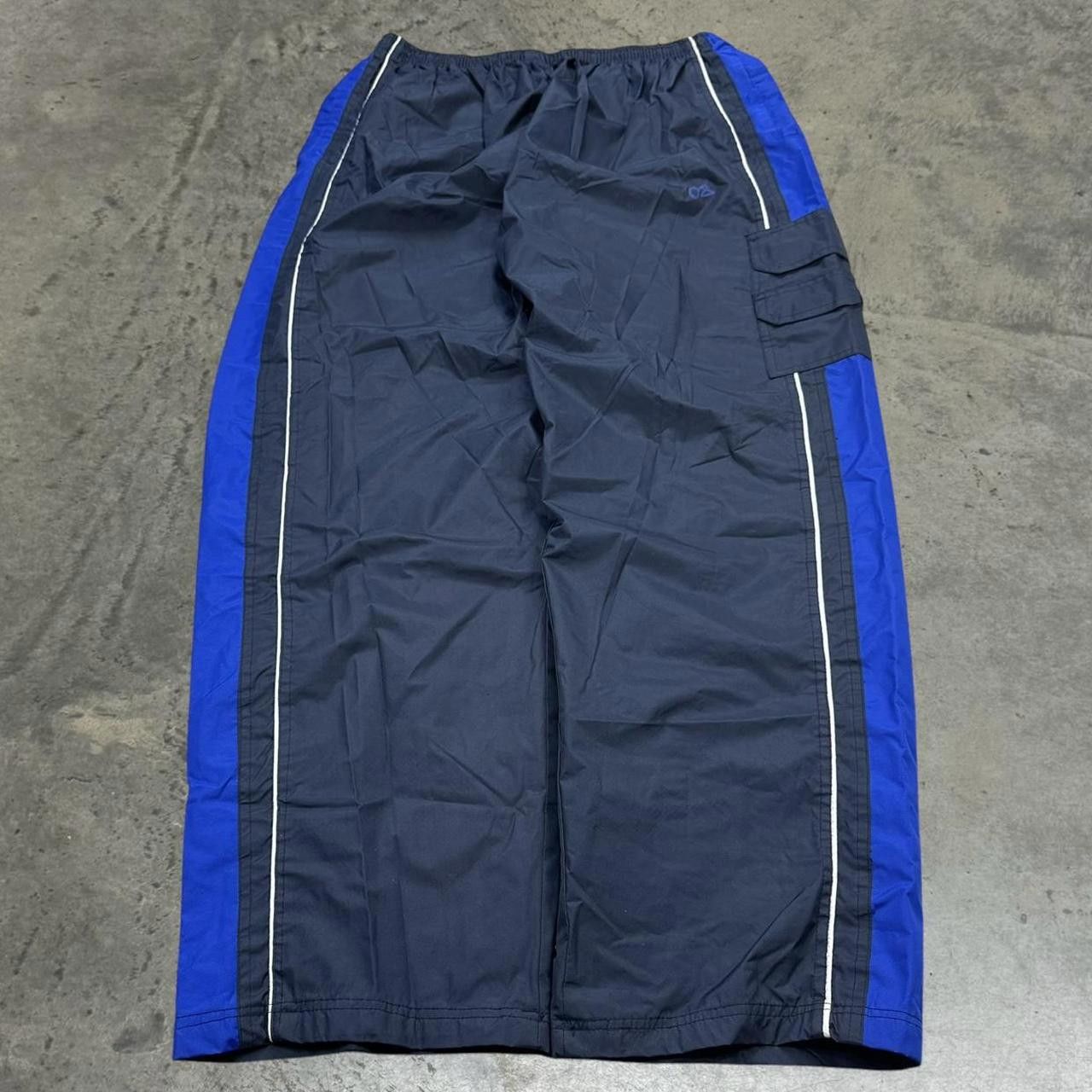 Japanese Brand × Vintage VTG 90s Y2K Olico Baggy Wide Leg Nylon Cargo Track Pants Size US 34 / EU 50 - 1 Thumbnail