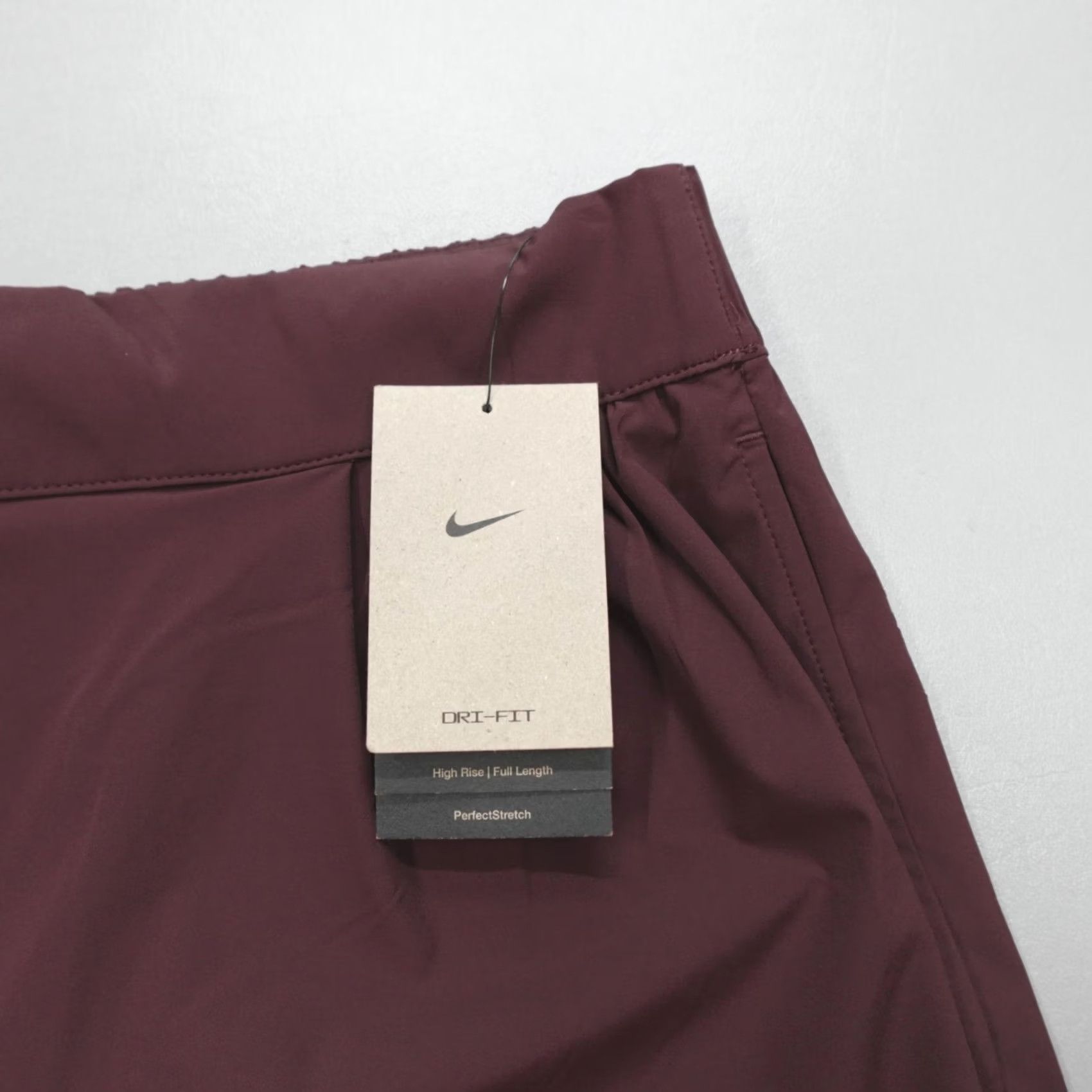 Nike Nike 24.7 PerfectStretch Women's High-Waisted Wide-Leg Pants XL Burgundy Crush Nike Dri-FIT Size 40" / US 18 - 2 Thumbnail