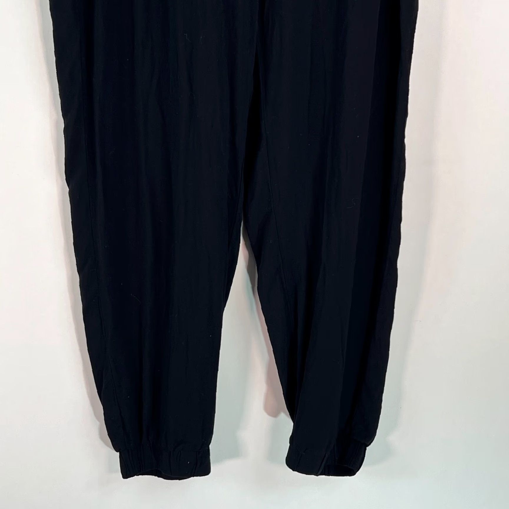 Vintage Vanilla Star Jogger Pants Womens XL Black Activewear Drawstring Elastic Waist Pockets 29" Inseam 100% Rayon Size 34" / US 12 / IT 48 - 4 Thumbnail