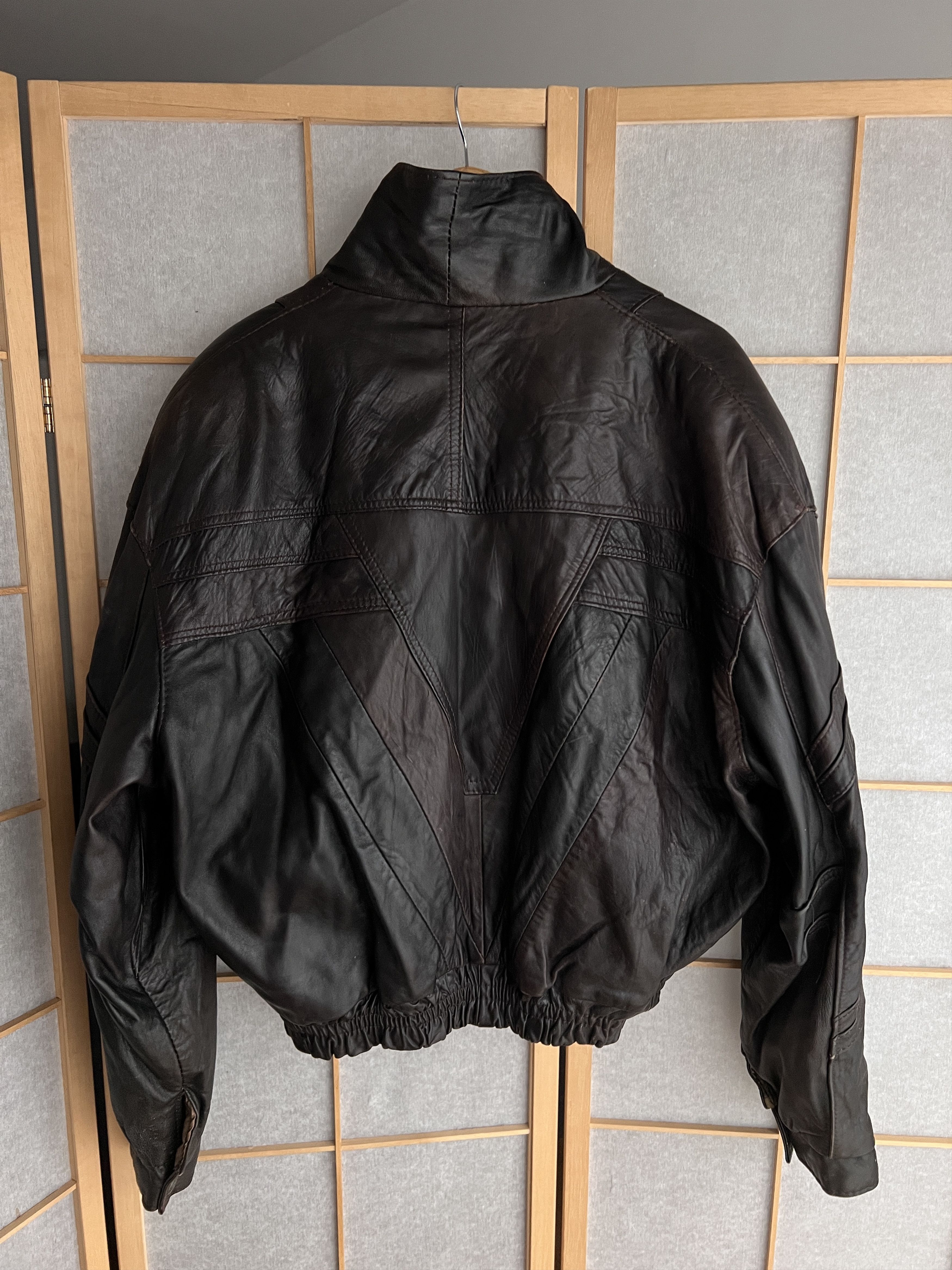 If Six Was Nine Rick Owens Type VTG 00s Yohji Yamamoto Style Leather Jacket Size US XL / EU 56 / 4 - 18 Thumbnail