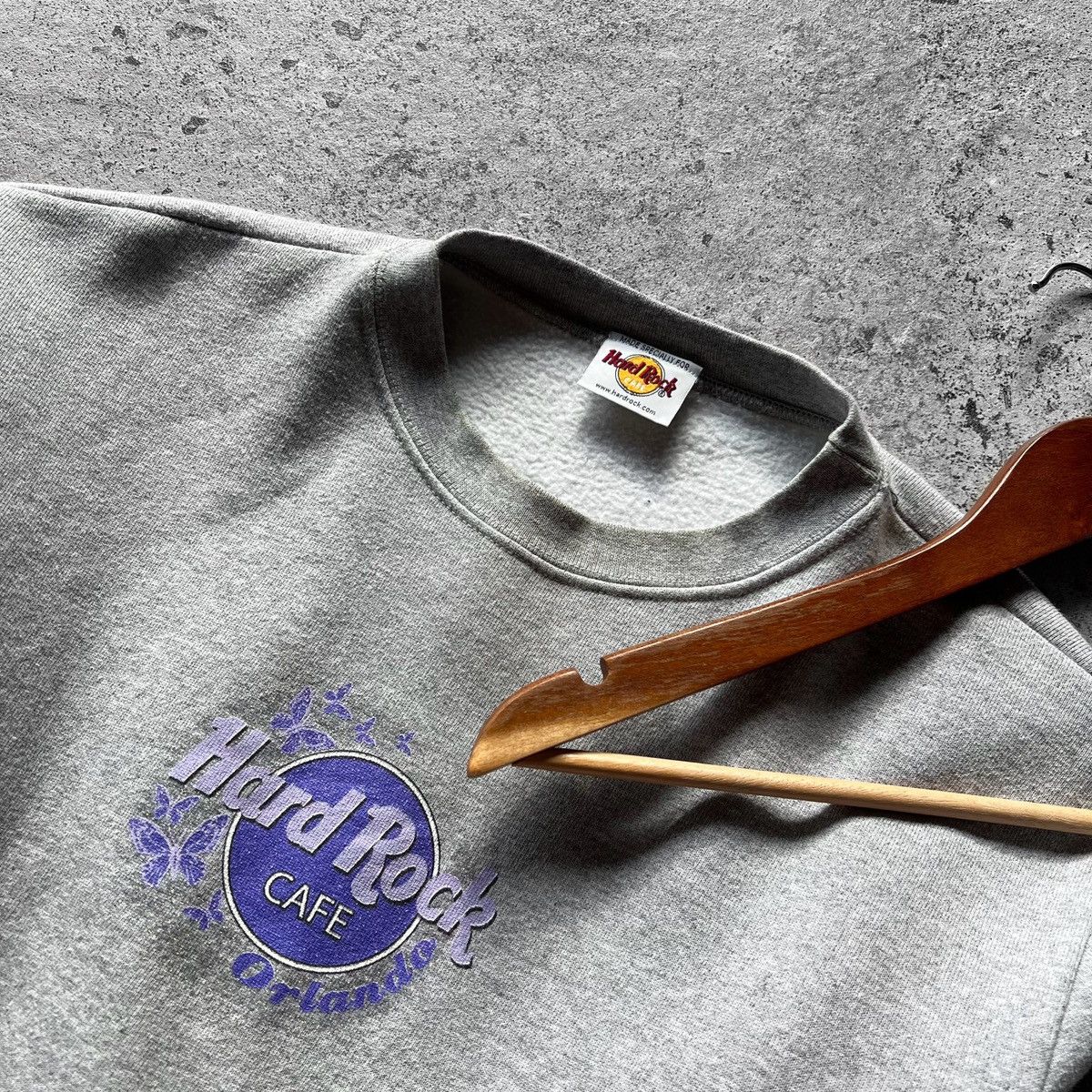 Hard Rock Cafe × Vintage Hard Rock Cafe Orlando Vintage 90s Y2K Gray Sweatshirt Size M / US 6-8 / IT 42-44 - 4 Thumbnail