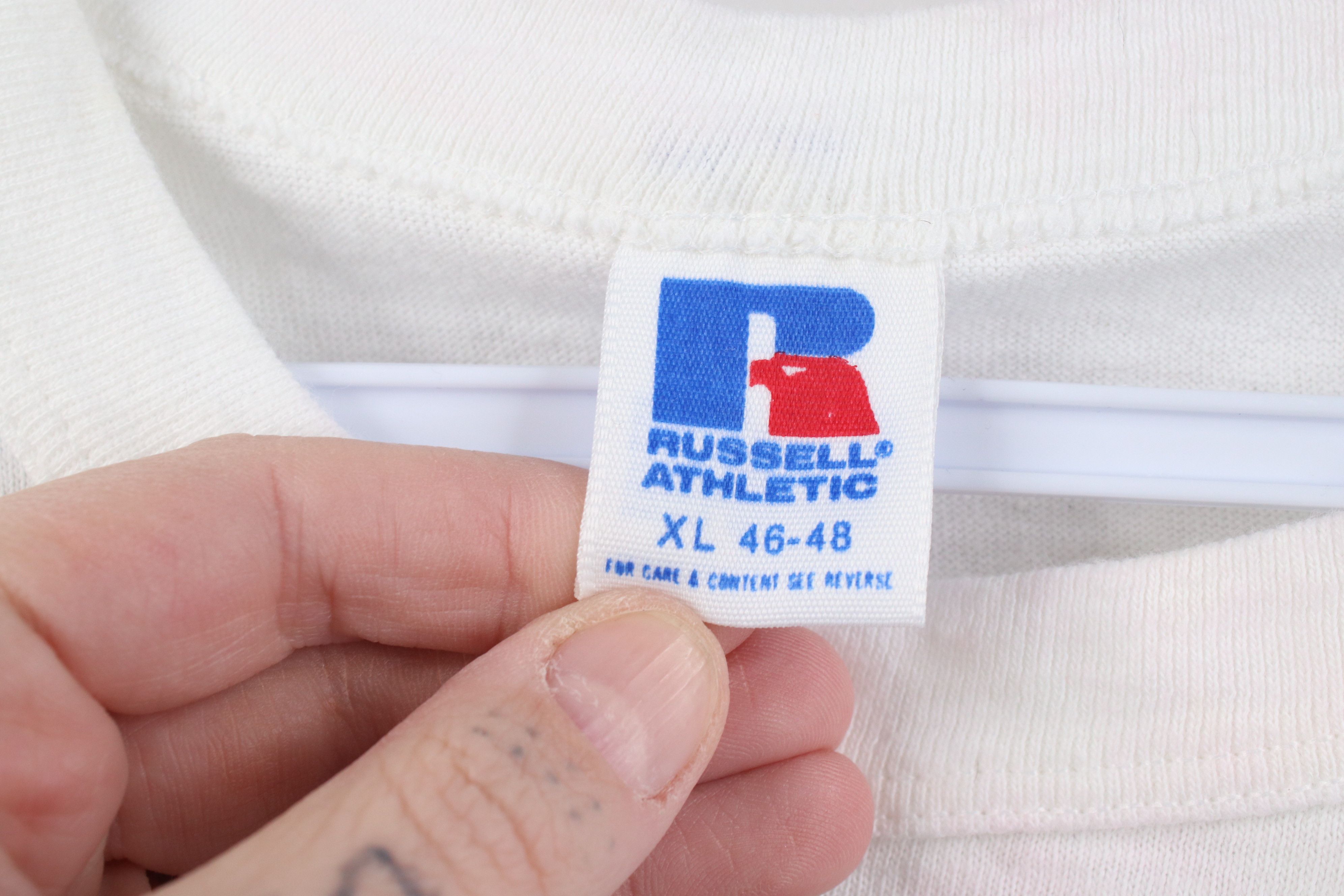 Russell Athletic Vintage 90s Russell Athletic Sharks Ecorse Michigan T-Shirt Size XL / US 12-14 / IT 48-50 - 7 Thumbnail