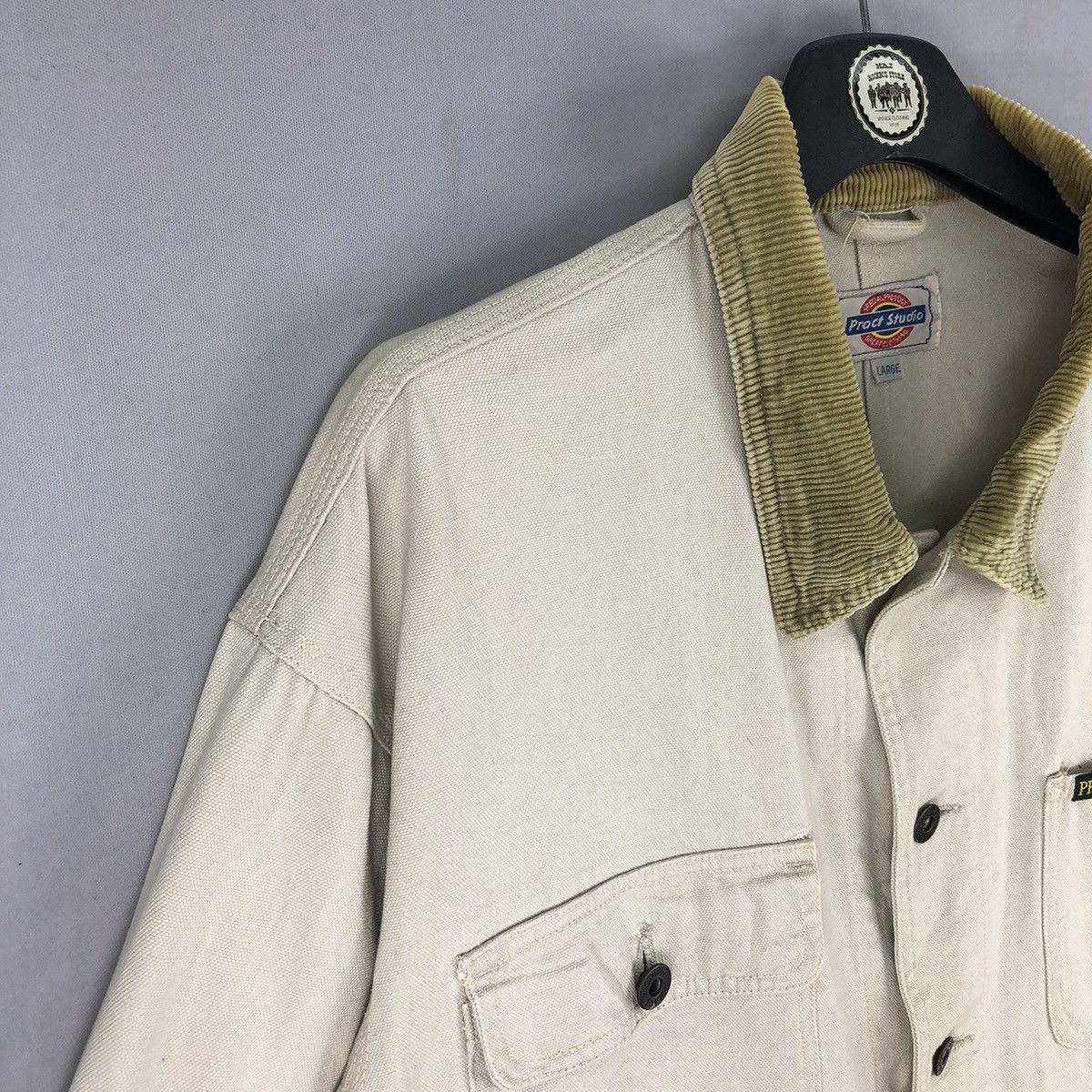 Japanese Brand Vintage 90's Chore Jacket Workwear Style by Pract Studio Size US XL / EU 56 / 4 - 2 Thumbnail