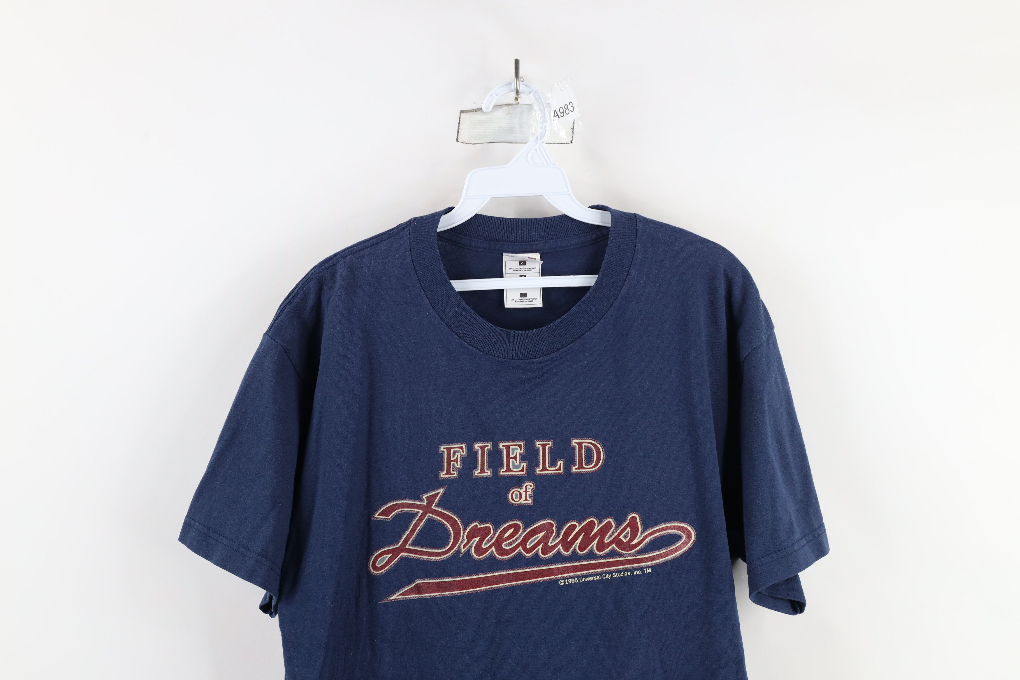 Vintage Vintage 90s Kevin Costner Field of Dreams Movie T-Shirt Blue Size US L / EU 52-54 / 3 - 2 Thumbnail