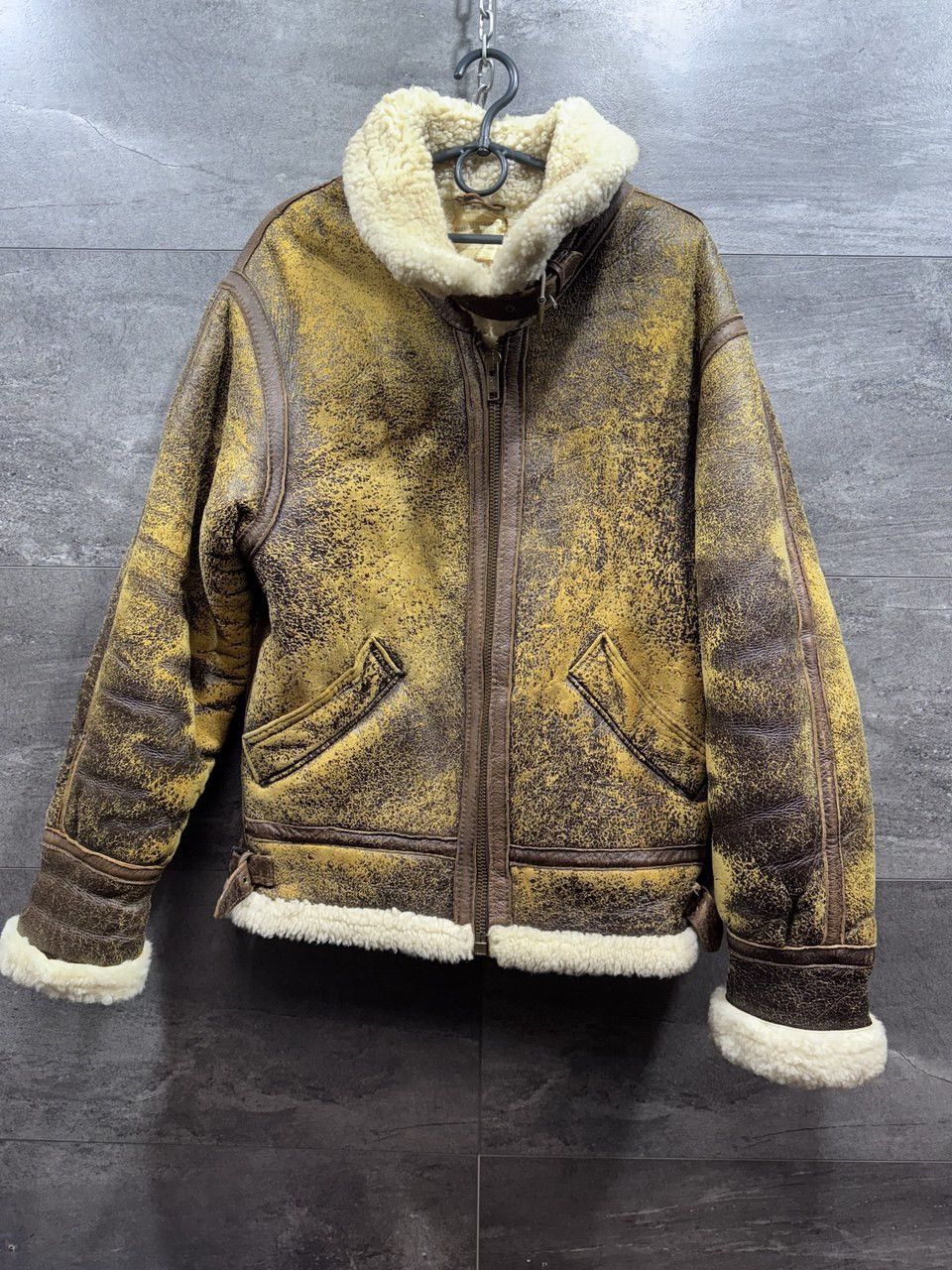 Other F16 Type Aviation Air Force US Army Style Sheepskin Jacket Size US M / EU 48-50 / 2 - 1 Thumbnail