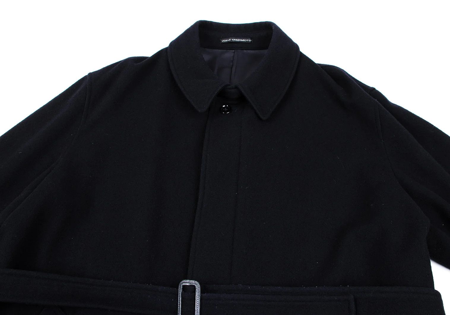 Jean Paul Gaultier Melton Wool Belted Half Coat in Navy Blue Size 3 Size US L / EU 52-54 / 3 - 2 Thumbnail