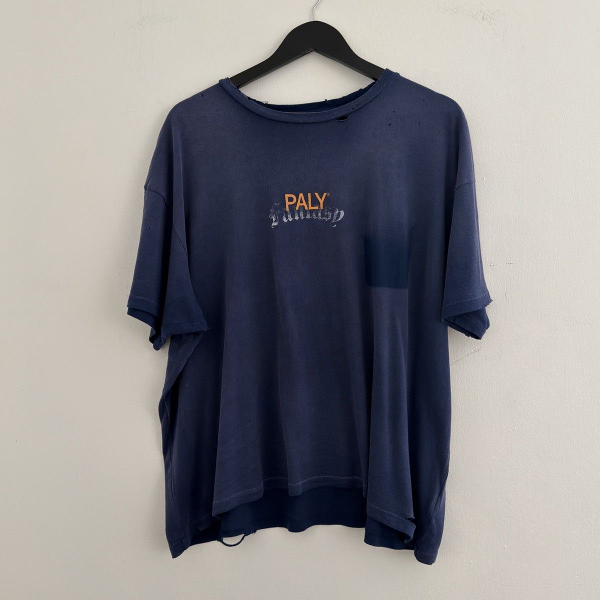 Paly Hollywood PALY Core Logo Navy Distressed Tee Size US XL / EU 56 / 4 - 1 Thumbnail