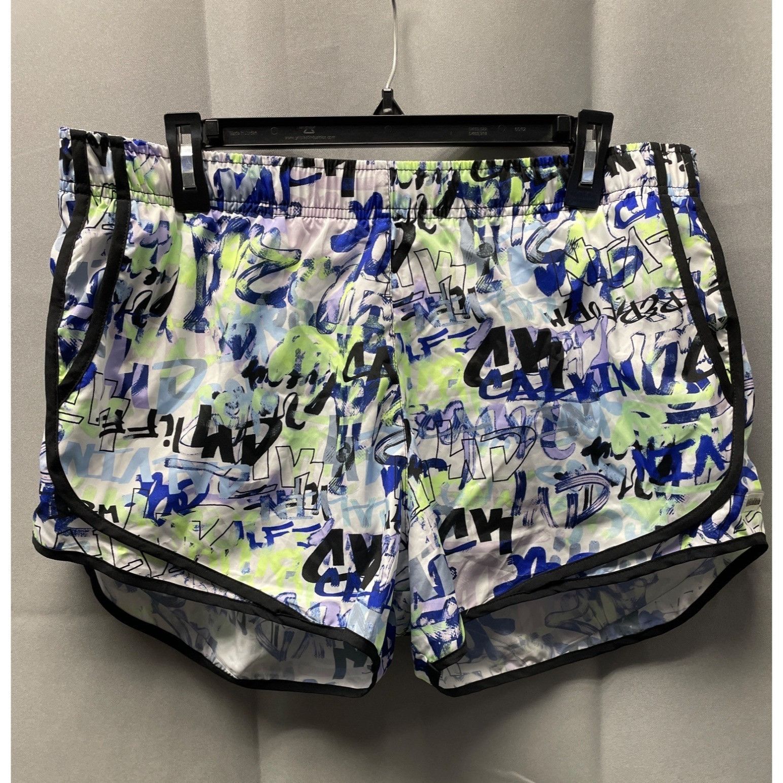 Calvin Klein Calvin Klein Women's Blue/Multi Graphic Running Shorts Size Size 38" / US 16 / IT 52 - 1 Thumbnail