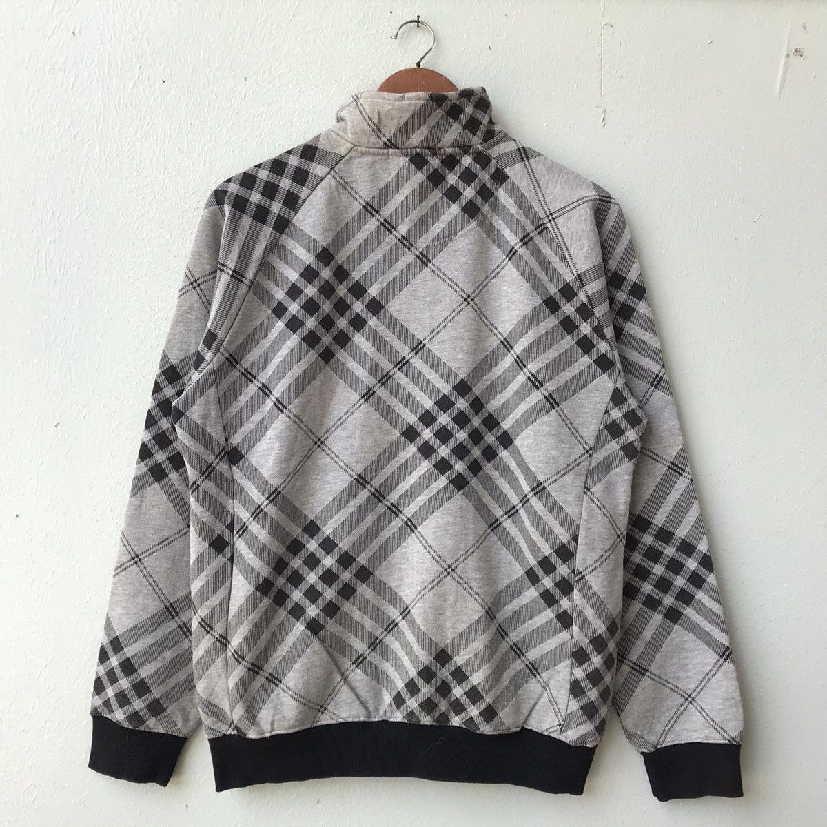 Japanese Brand × Mr. Junko Mr Junko stripes plaid sweater zip up Size US L / EU 52-54 / 3 - 2 Thumbnail