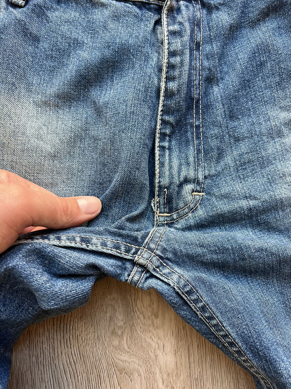 Armani × Vintage Vintage Armani Indigo Jeans Size US 44 / EU 60 - 12 Thumbnail