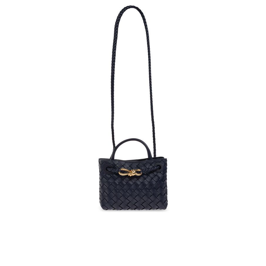 Bottega Veneta BOTTEGA VENETA $4300 Mini Andiamo Petroleum Top Handle Bag Size ONE SIZE - 1 Thumbnail