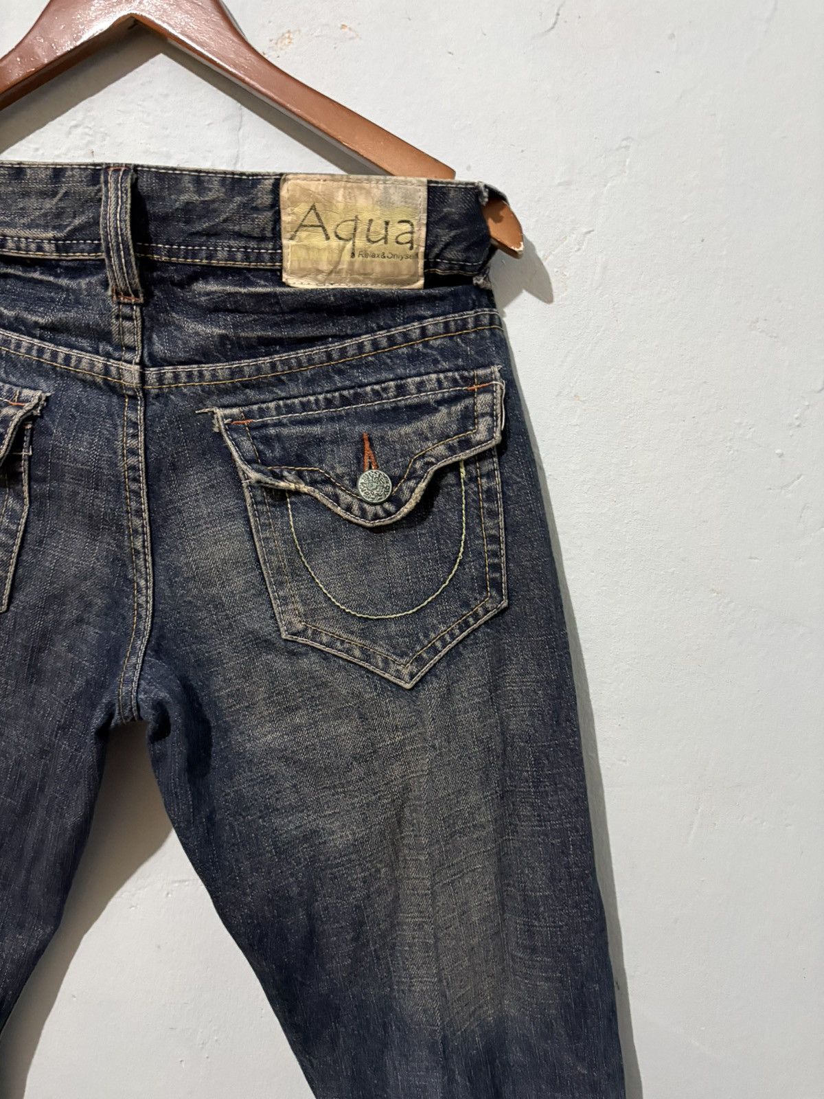 Japanese Brand Aqua Streetwear Flared Denim Size US 32 / EU 48 - 9 Thumbnail