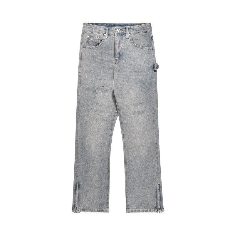 Japanese Brand × Vintage High street washed distressed zipper cargo jeans y2k Size US 32 / EU 48 - 1 Thumbnail