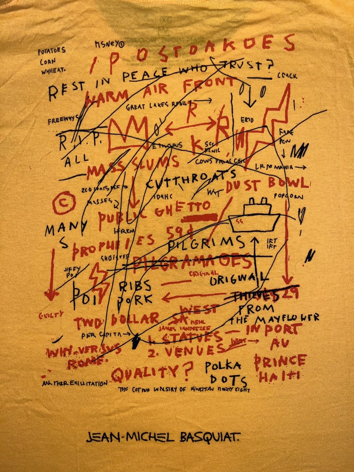 Jean-Michel Basquiat JEAN-MICHEL BASQUIAT TEE Size US XXL / EU 58 / 5 - 3 Thumbnail