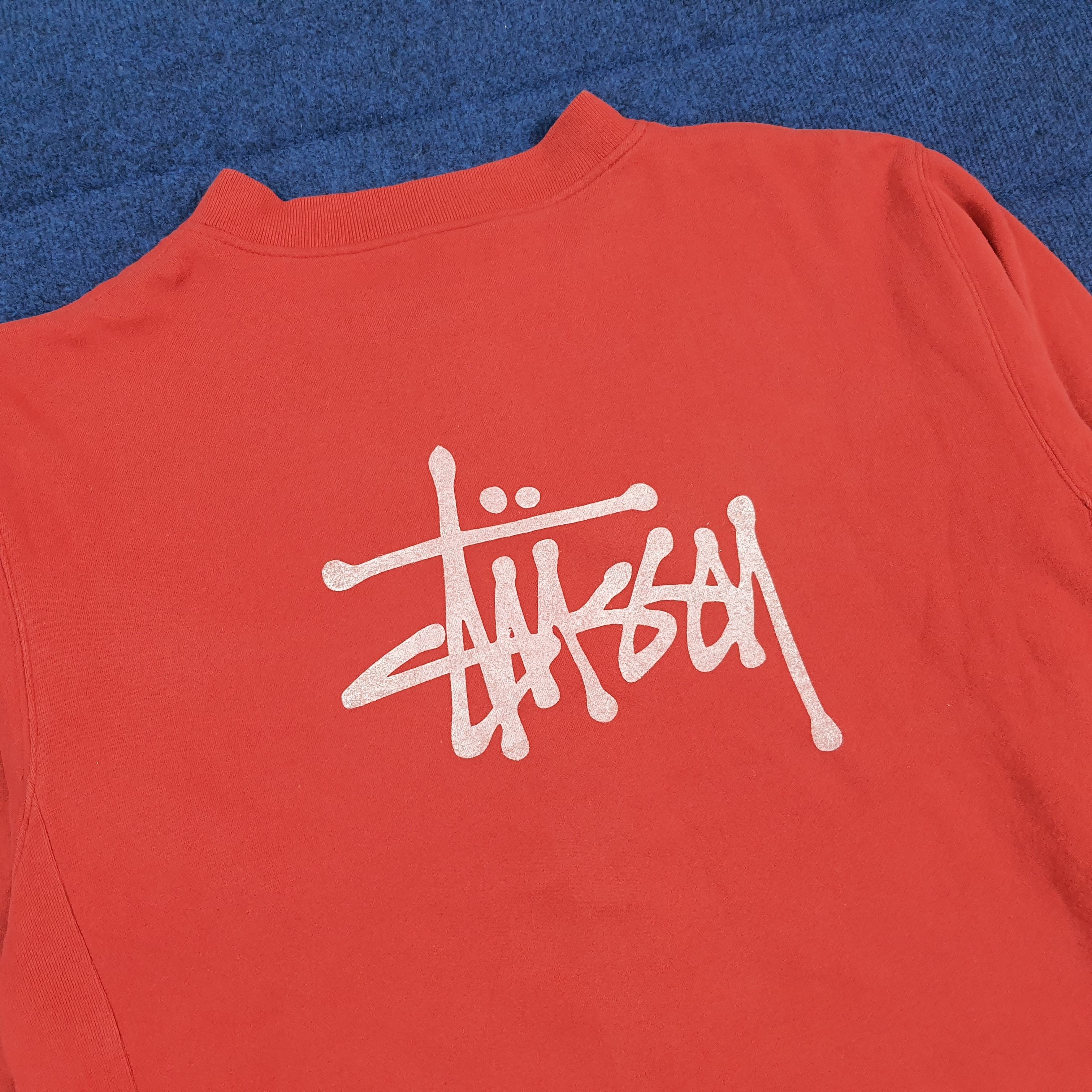 Stussy Vintage Stussy Streetwear Red Varsity Button Up Jacket Size US XL / EU 56 / 4 - 2 Thumbnail