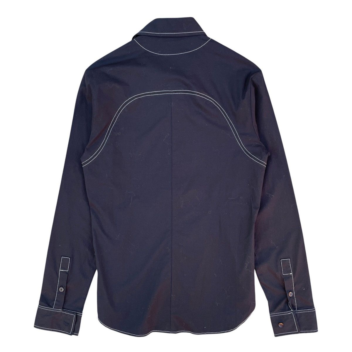 GF Ferre Gianfranco Ferre 2000s Double Cross Fold Shirt Size US M / EU 48-50 / 2 - 6 Thumbnail