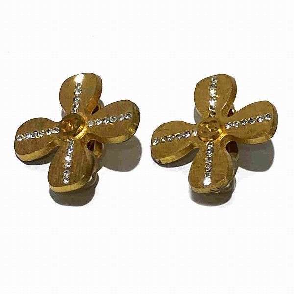 Chanel Chanel Chanel Coco Mark Clover Earrings Metal Earrings Size ONE SIZE - 1 Thumbnail