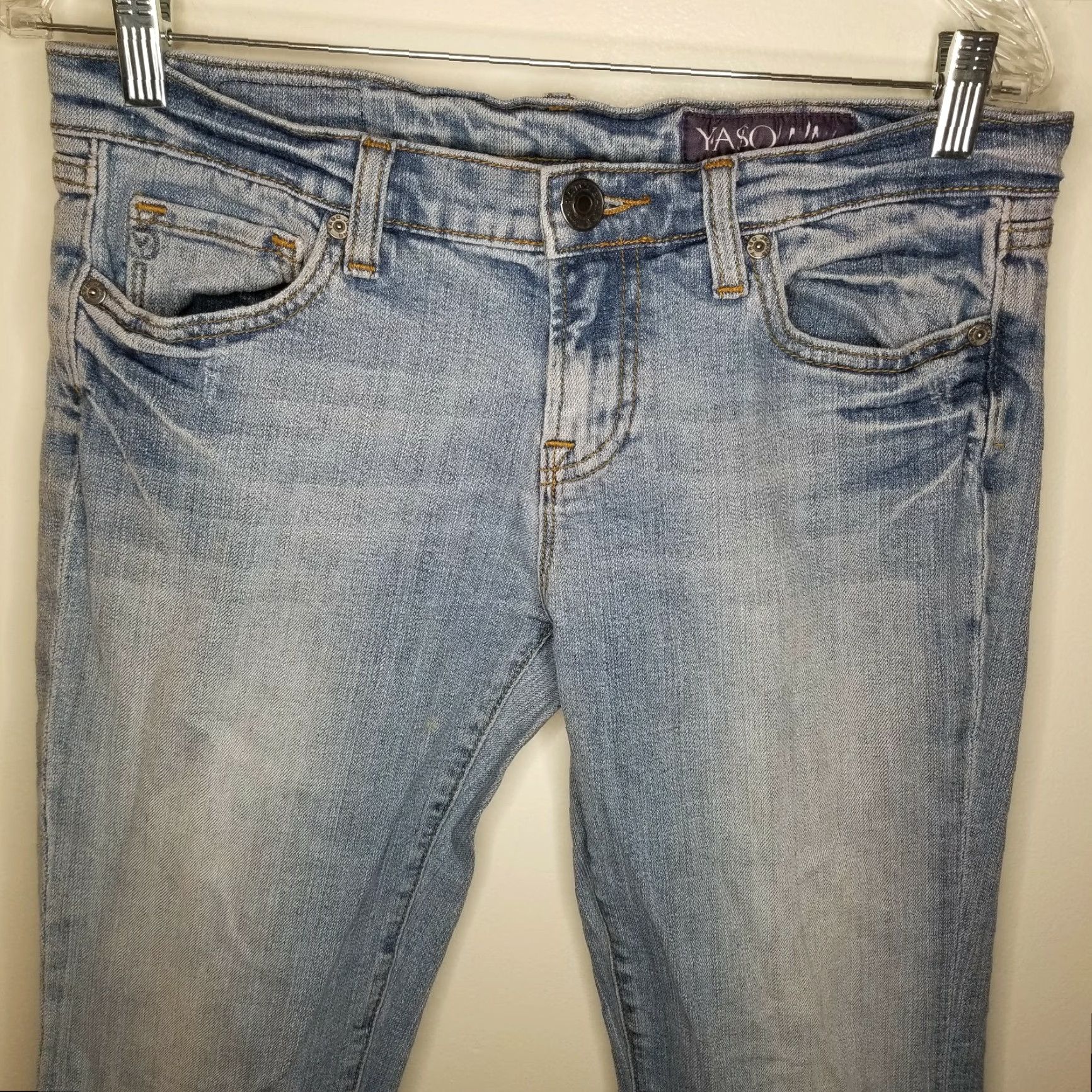 Vintage Yaso Jeans Womens 9/10 30 Blue Straight Size 30" / US 8 / IT 44 - 2 Thumbnail
