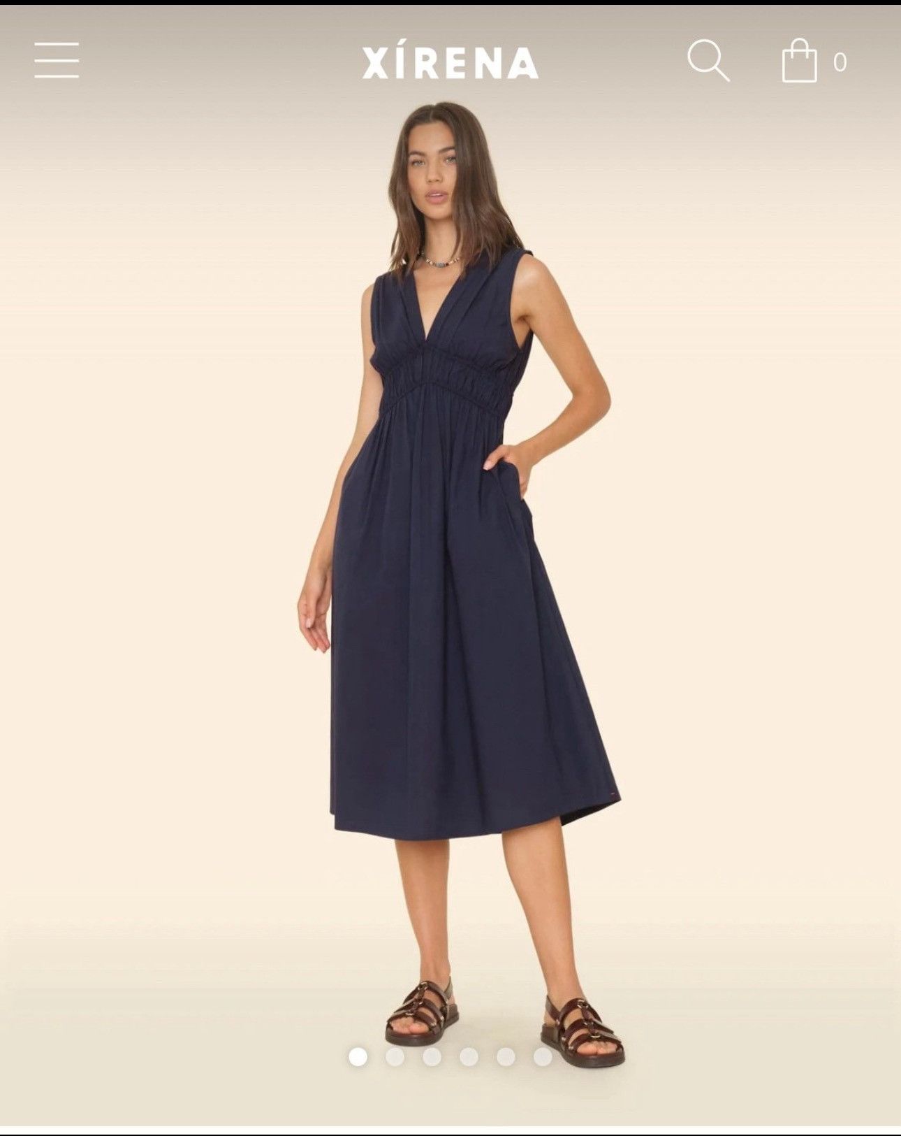 Xirena Darkest Navy Cyra Dress Size M / US 6-8 / IT 42-44 - 1 Thumbnail