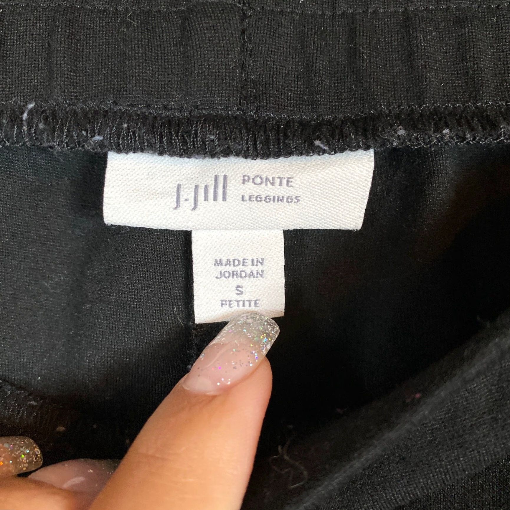 J. Jill J.Jill Womens Black Pull On Ponte Legging Slim Leg Pleated Front Cropped SP Pants Size 26" / US 2 / IT 38 - 4 Thumbnail