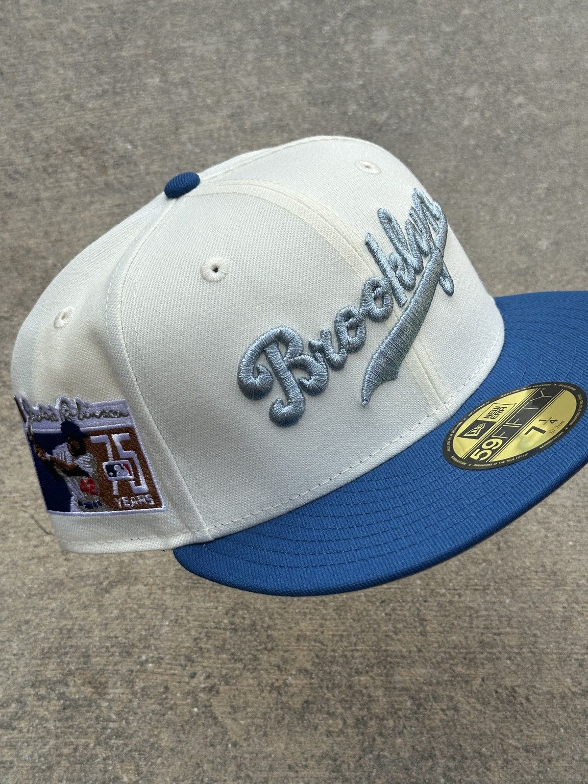 Hat Club × MLB × New Era Brooklyn Dodgers Script Two Tone Fitted Hat 7 1/4 Size ONE SIZE - 1 Thumbnail