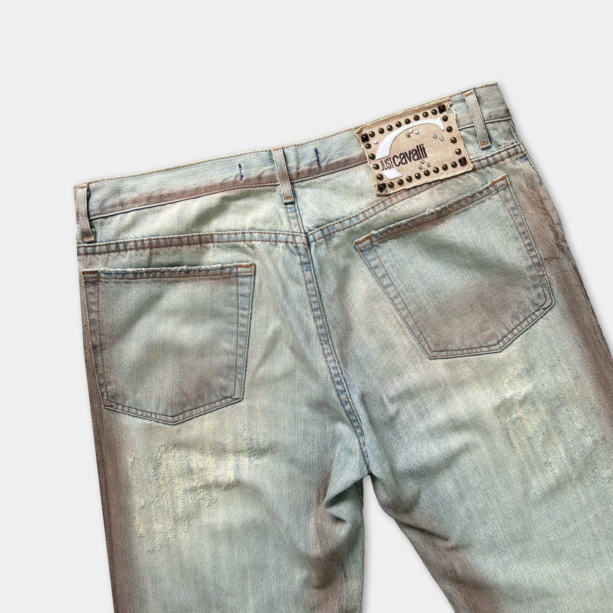 Just Cavalli Just Cavalli 2000's Green Gradient Jeans Size M / US 6-8 / IT 42-44 - 4 Thumbnail