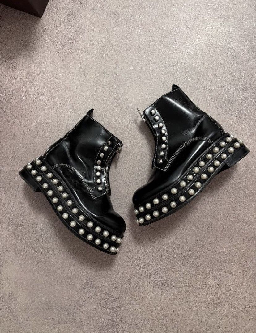 If Six Was Nine × Japanese Brand × Vintage Jeffrey Campbell vintage Rick Owens style avant garde boots Size US 8 / IT 38 - 3 Thumbnail