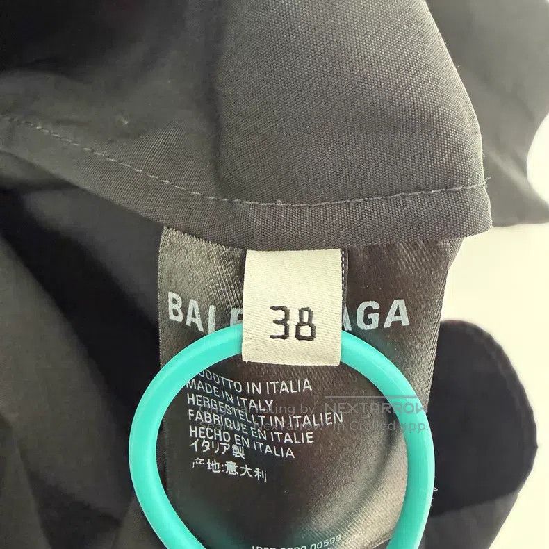 Balenciaga Balenciaga Black Letter Short Sleeve Shirt Size XS / US 0-2 / IT 36-38 - 5 Thumbnail