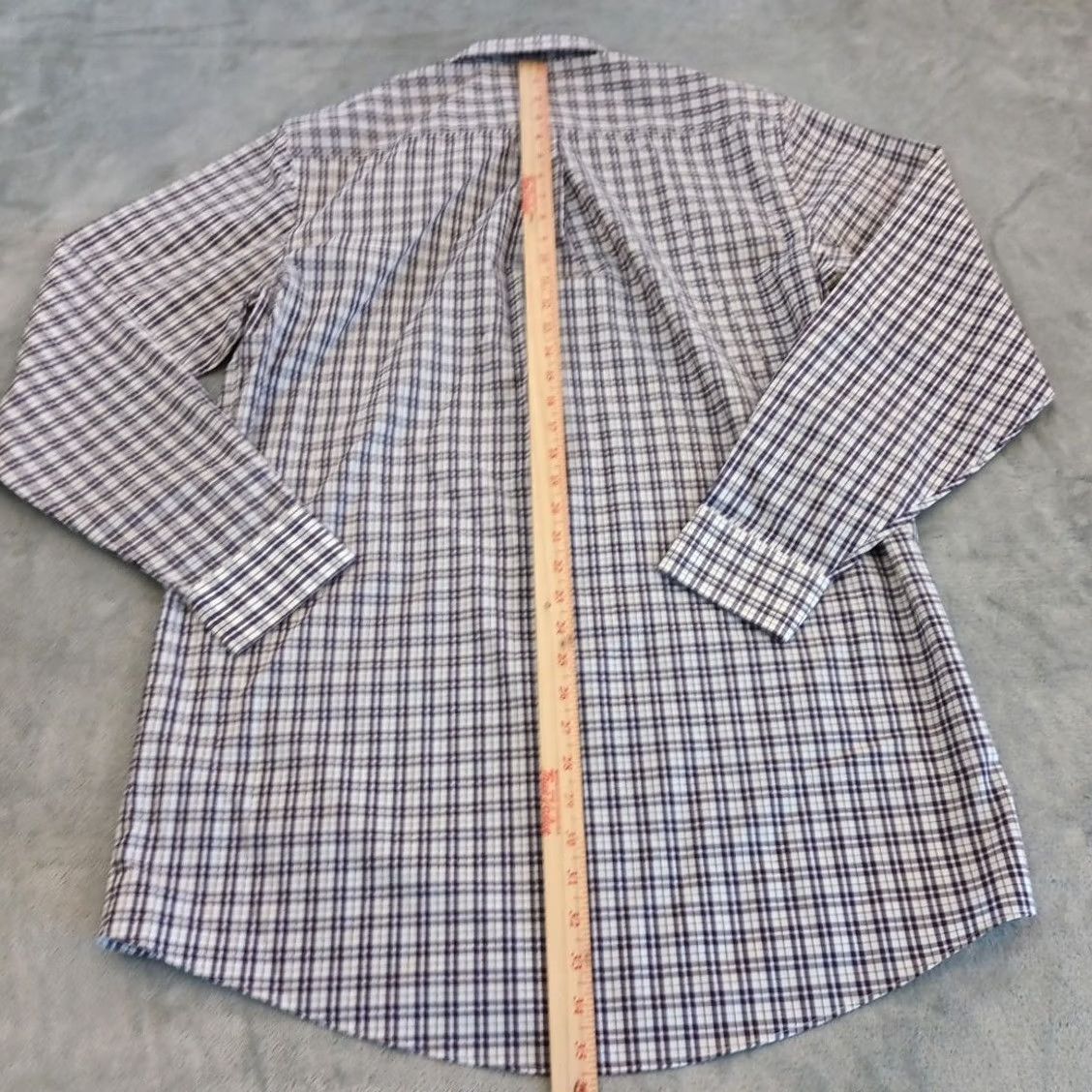 Stafford Stafford Shirt Mens Size 16 Tall Purple Plaid Long Sleeve Button Up Size US L / EU 52-54 / 3 - 5 Thumbnail