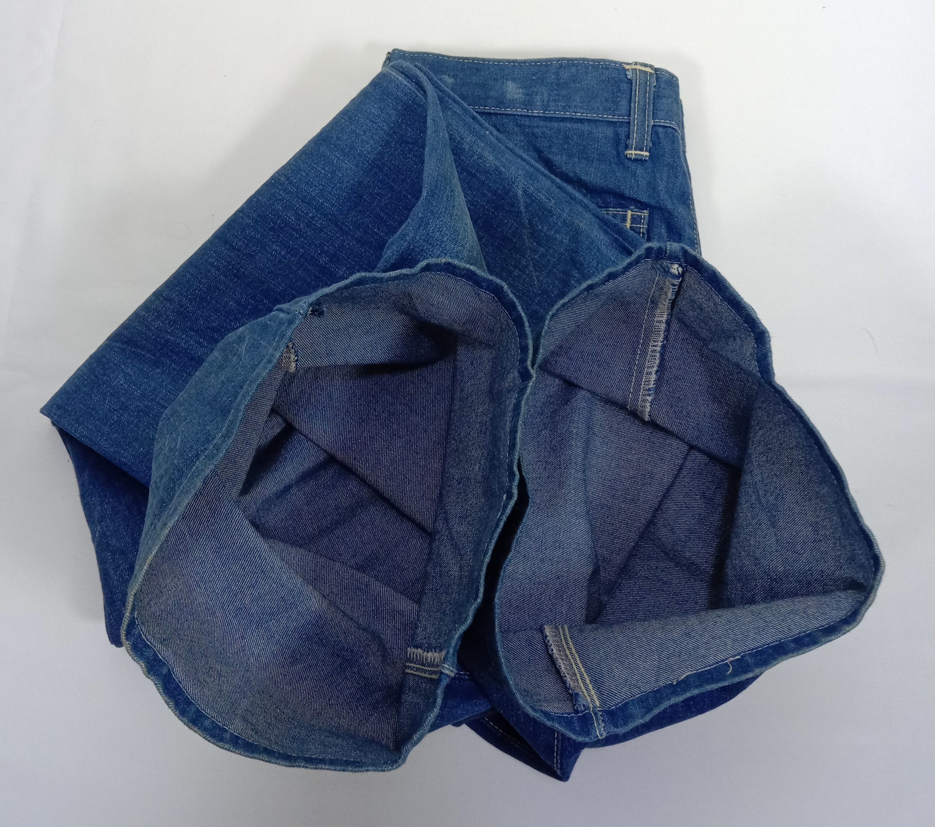 Japanese Brand Vintage Japanese Indigo Wide Leg Baggy Jeans Size 28" / US 6 / IT 42 - 11 Thumbnail