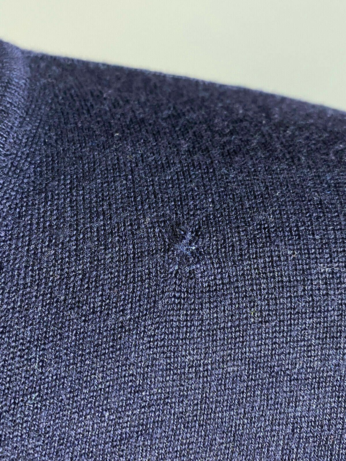 Peuterey Men Peuterey Blue Wool Blend V-Neck Sweater Size S Size US S / EU 44-46 / 1 - 6 Thumbnail