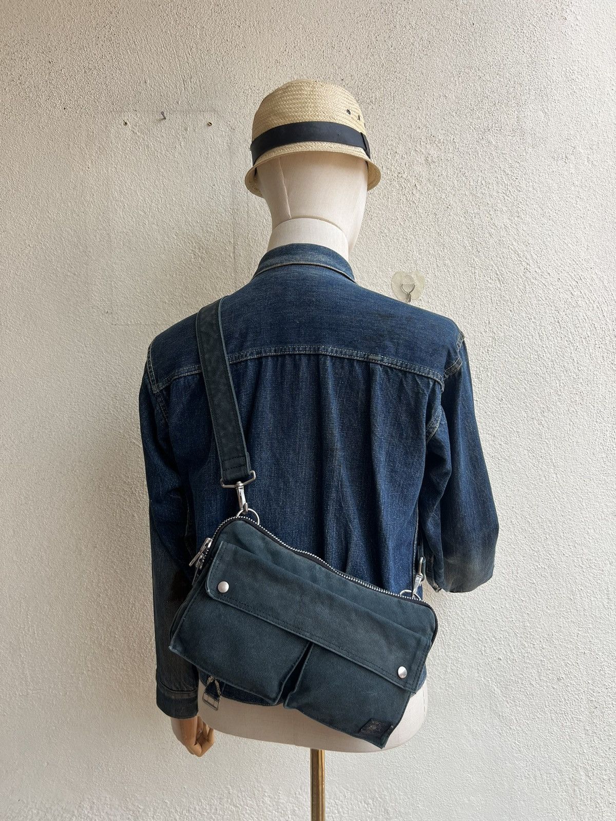 Porter Vintage Porter by Yoshida Peel Off Coated PU Sun Faded Bag Size ONE SIZE - 3 Thumbnail